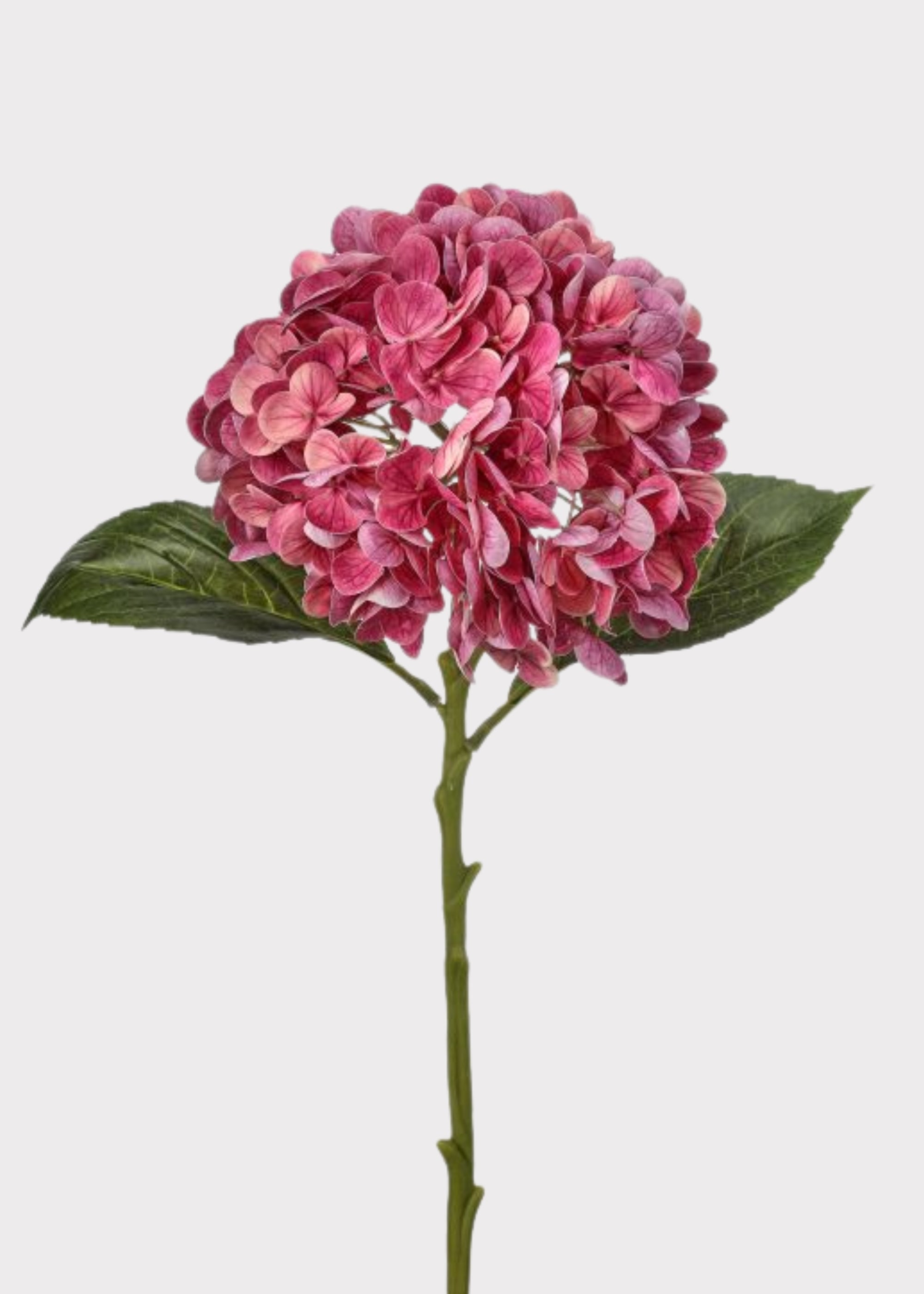 Pink Real Touch Artificial Hydrangea Stem for Vase Styling