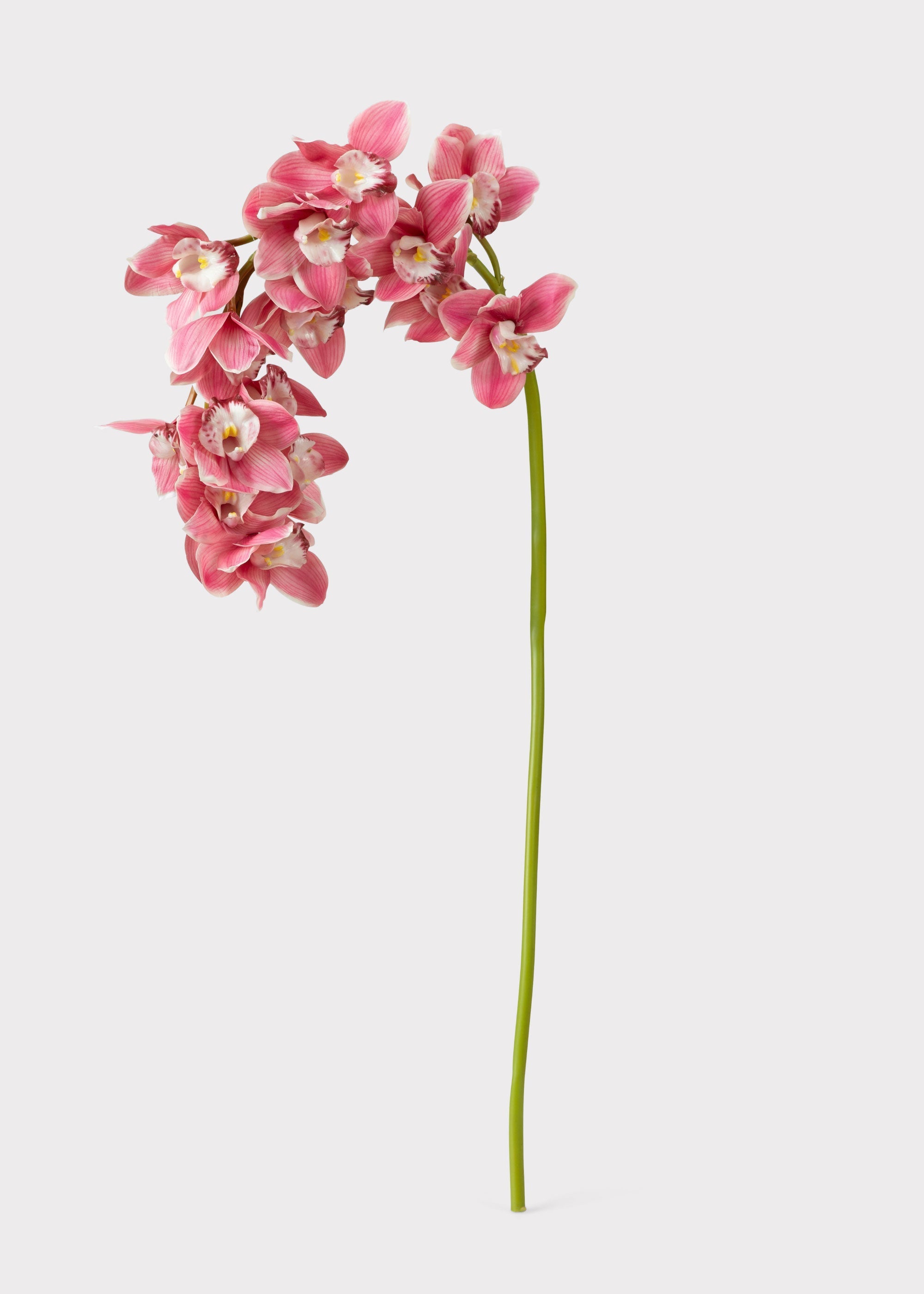 Pink Natural Touch Artificial Orchid Stem for Table Centerpiece