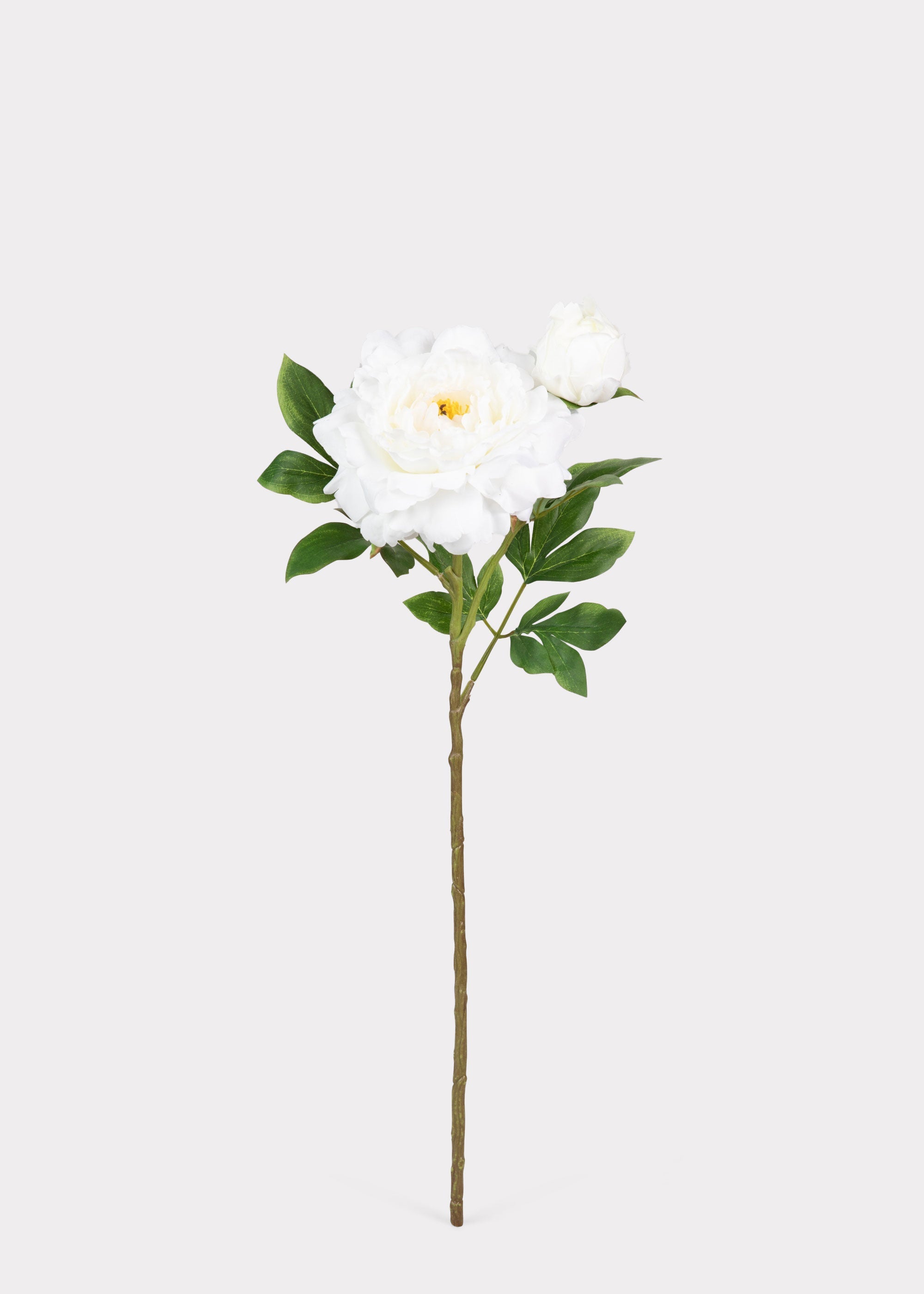 White Artificial Peony Stem for Table Centerpiece