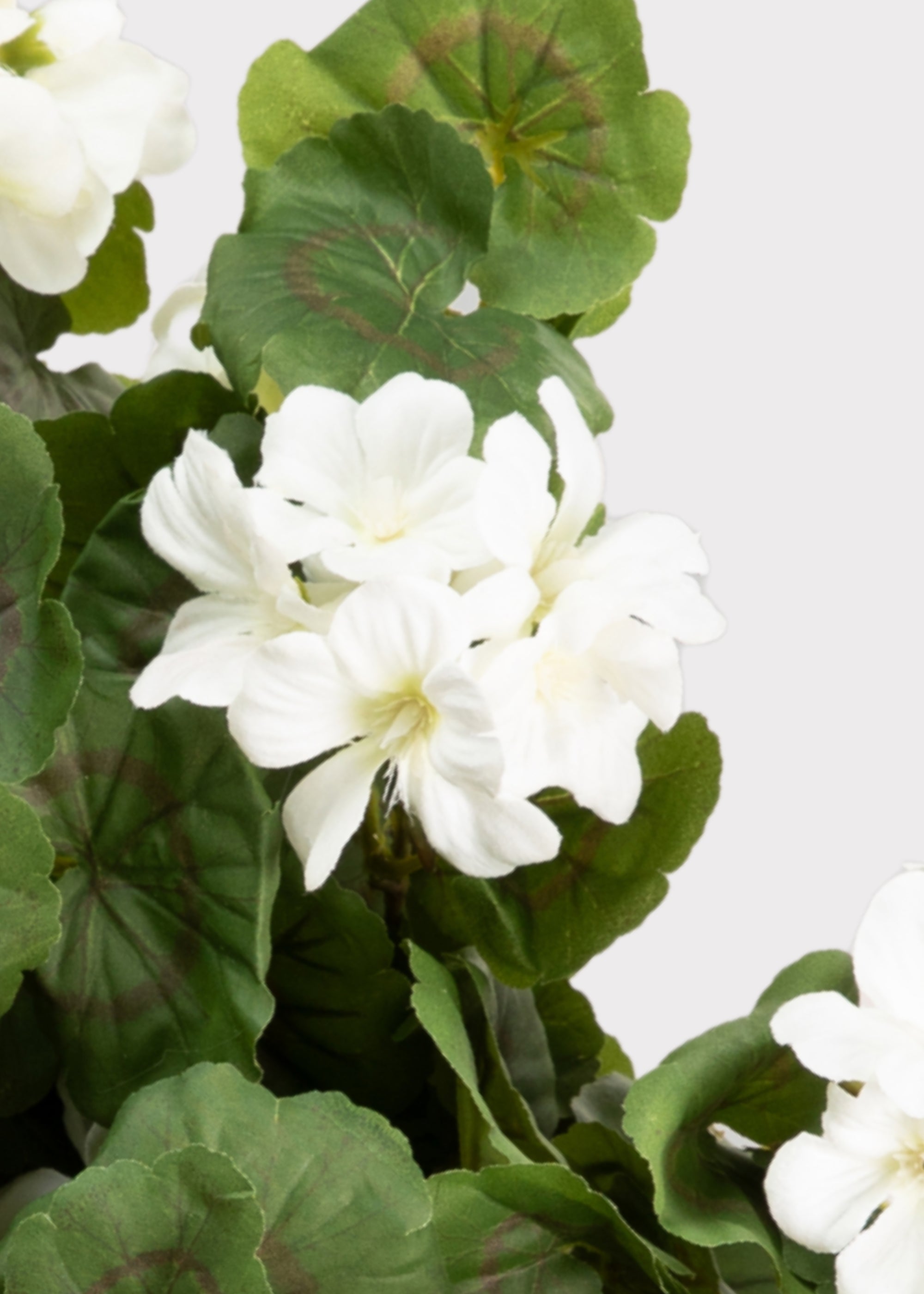 Green Artificial Geranium Bush for Table Centerpiece