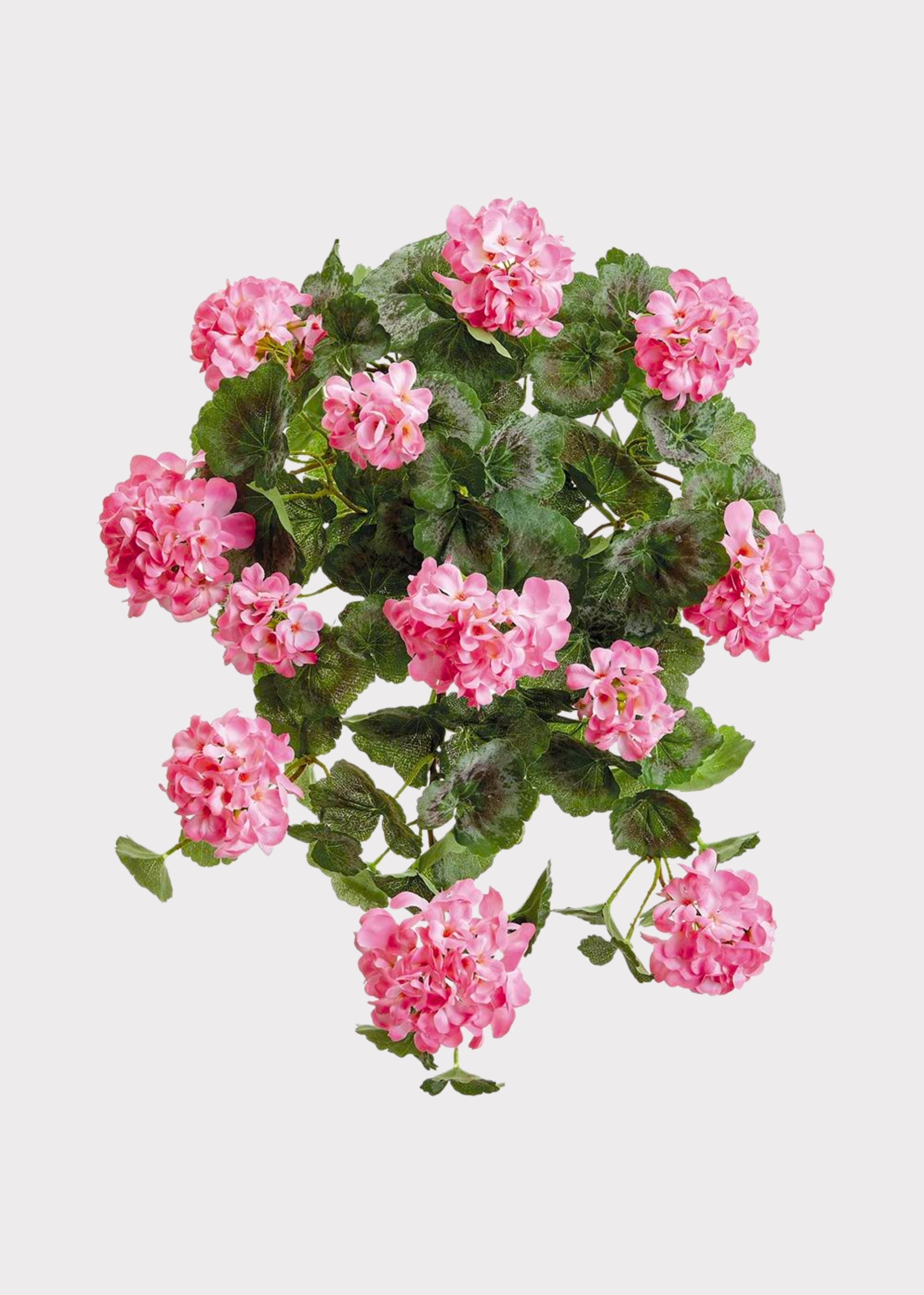 Pink Artificial Geranium Bush for Vase Styling