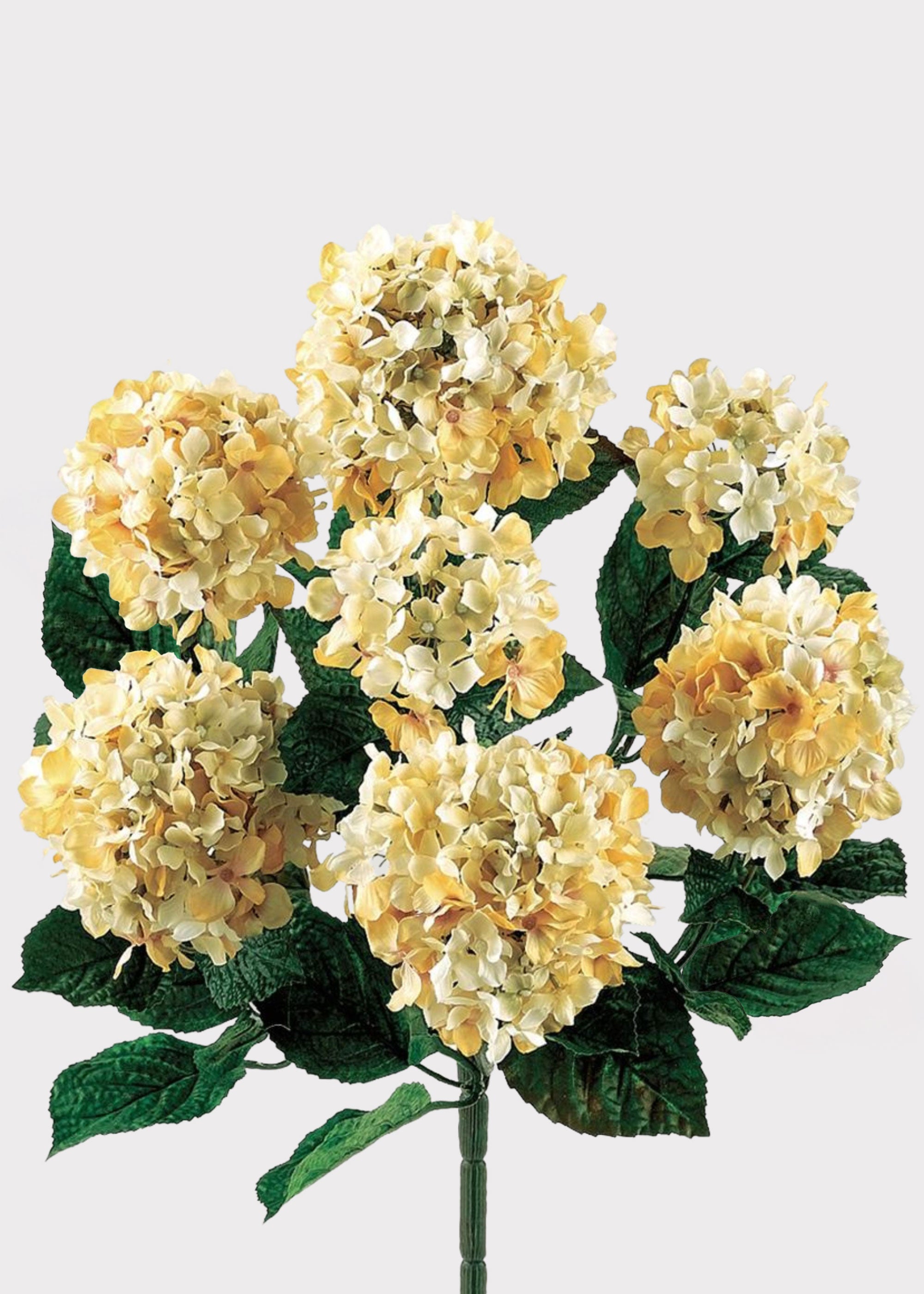 Cream Artificial Hydrangea Bush for Vase Styling