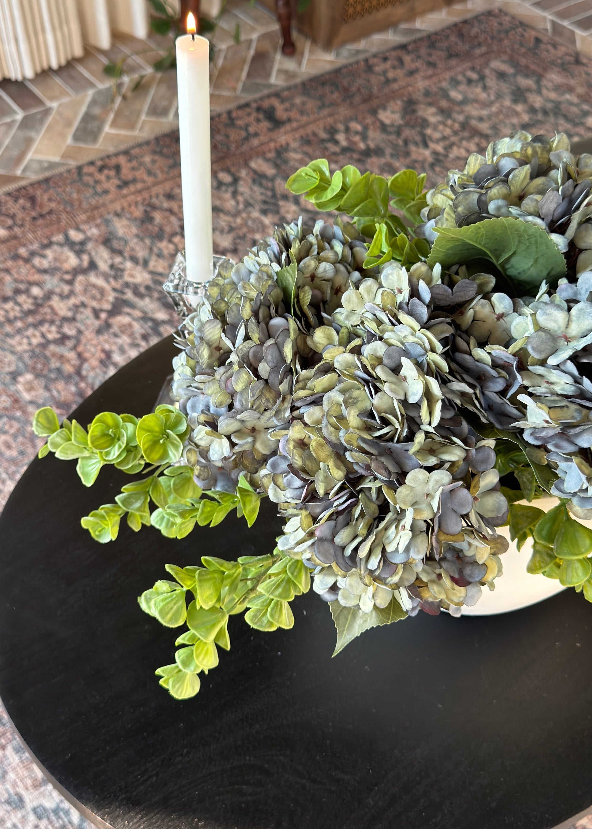 Blue Artificial Hydrangea Bundle for Table Centerpiece