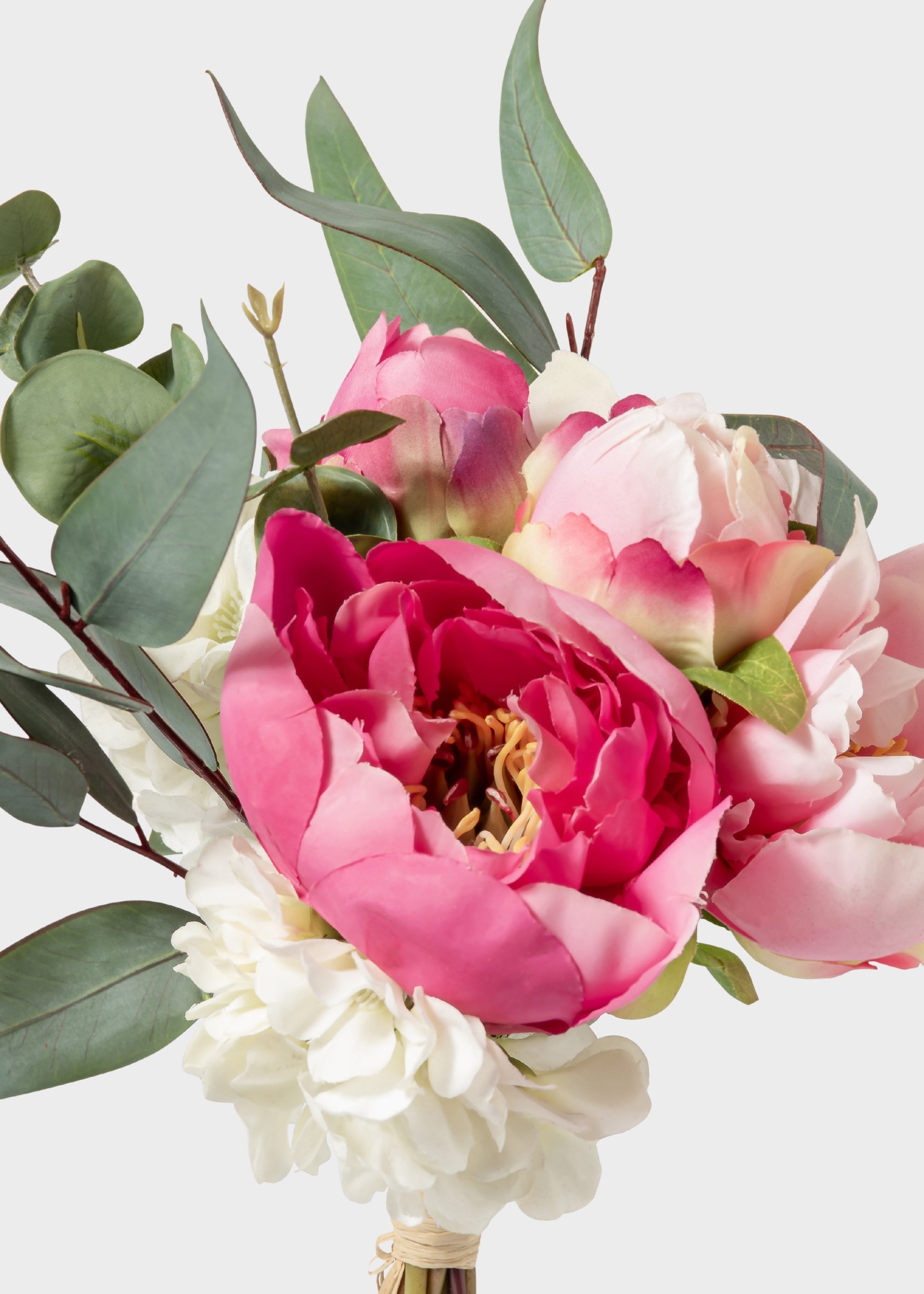 Cream Artificial Peony Bouquet for Home Decor