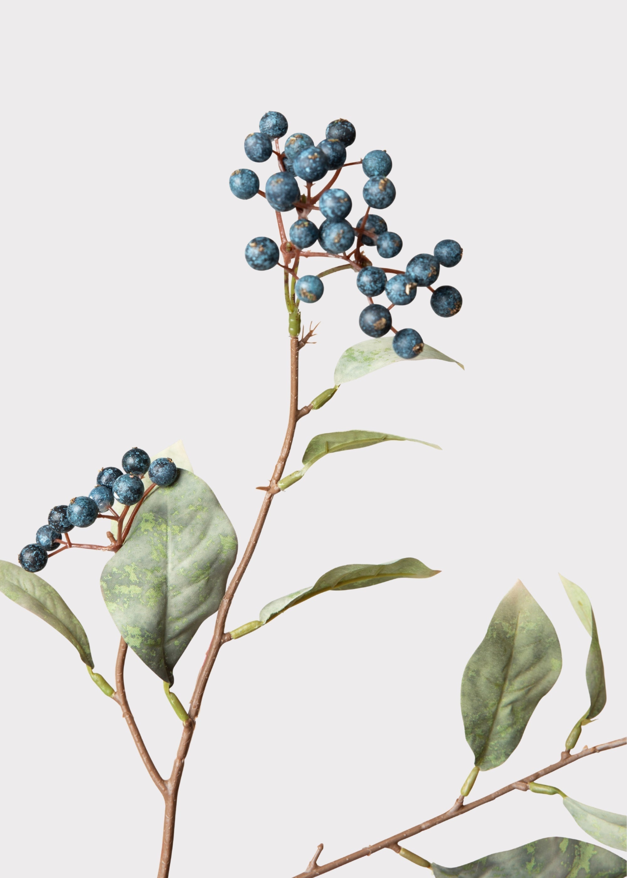 Blue Artificial Berry Branch for Home Decor