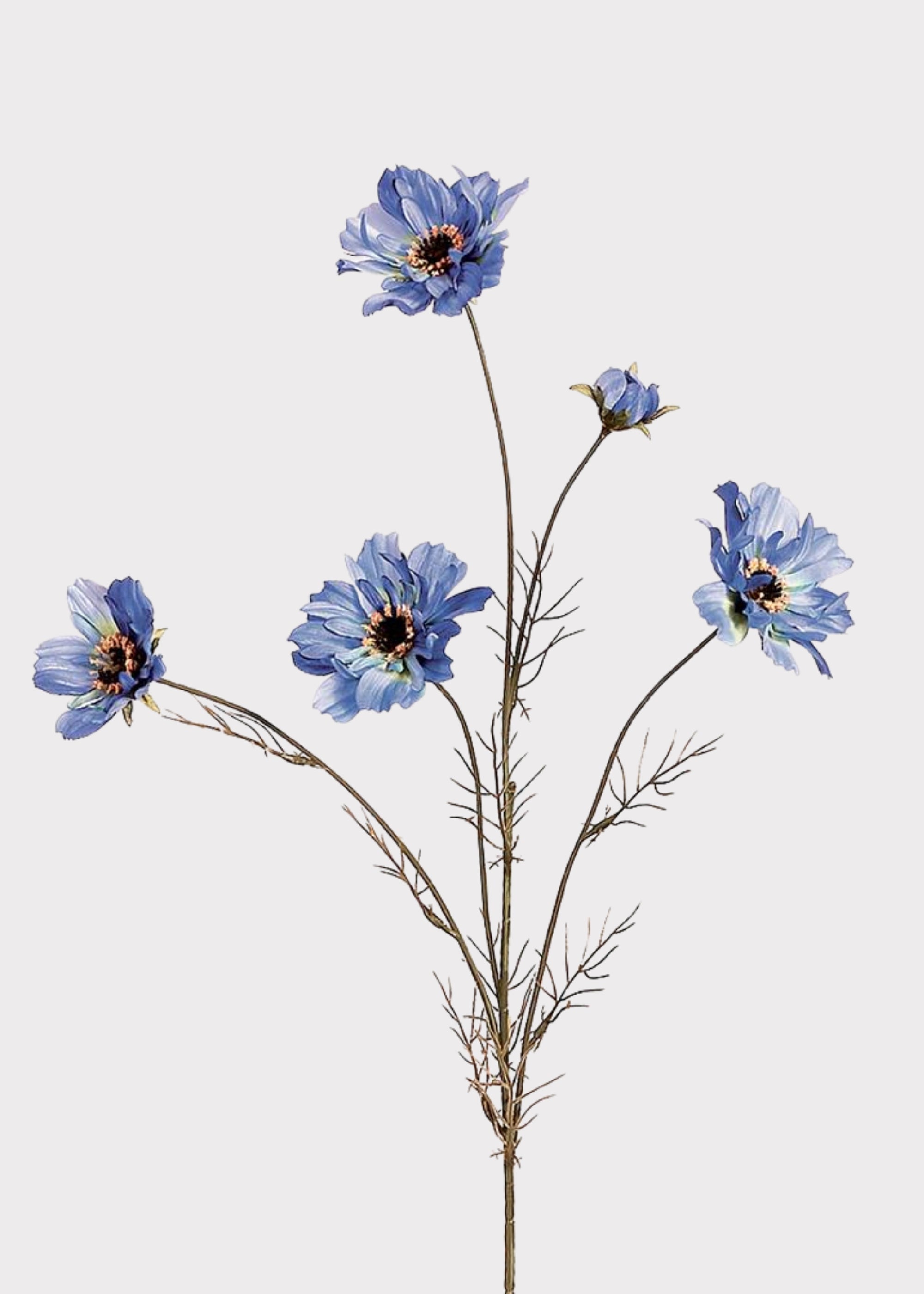 Blue Artificial Cosmos Spray for Vase Styling