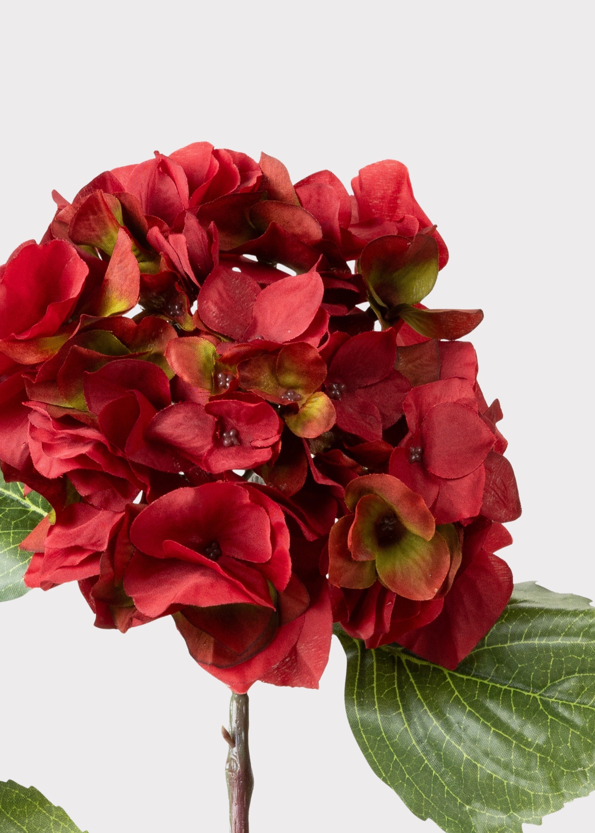 Red Artificial Hydrangea Stem for Table Centerpiece