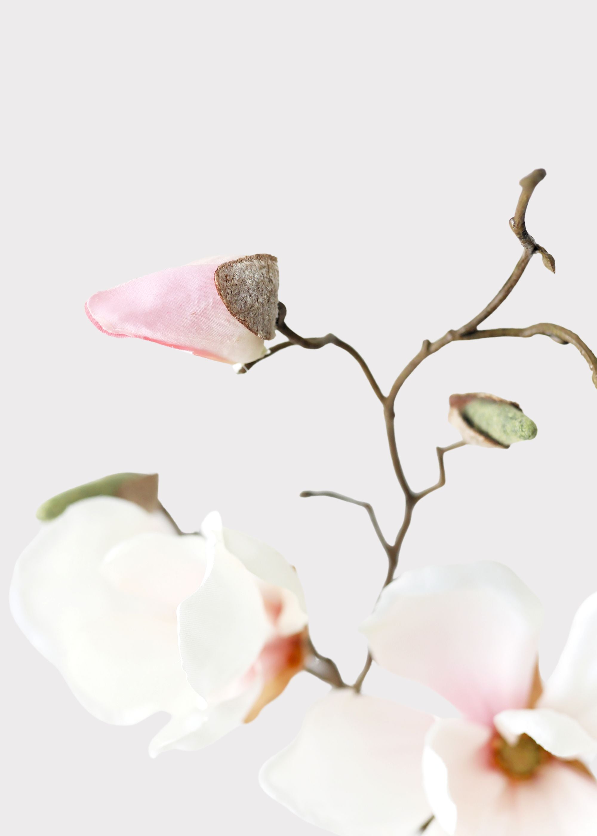 Pink Artificial Magnolia Stem for Home Decor