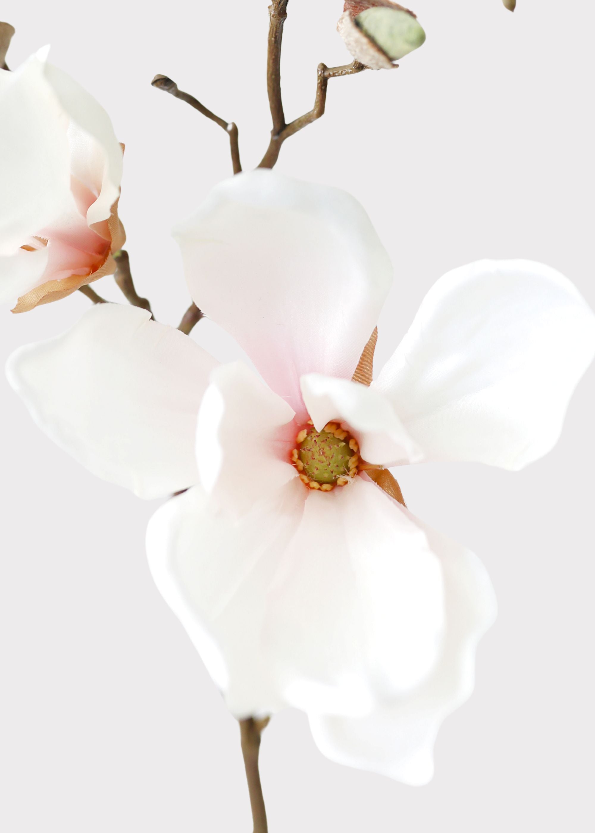 Pink Artificial Magnolia Stem for Table Centerpiece