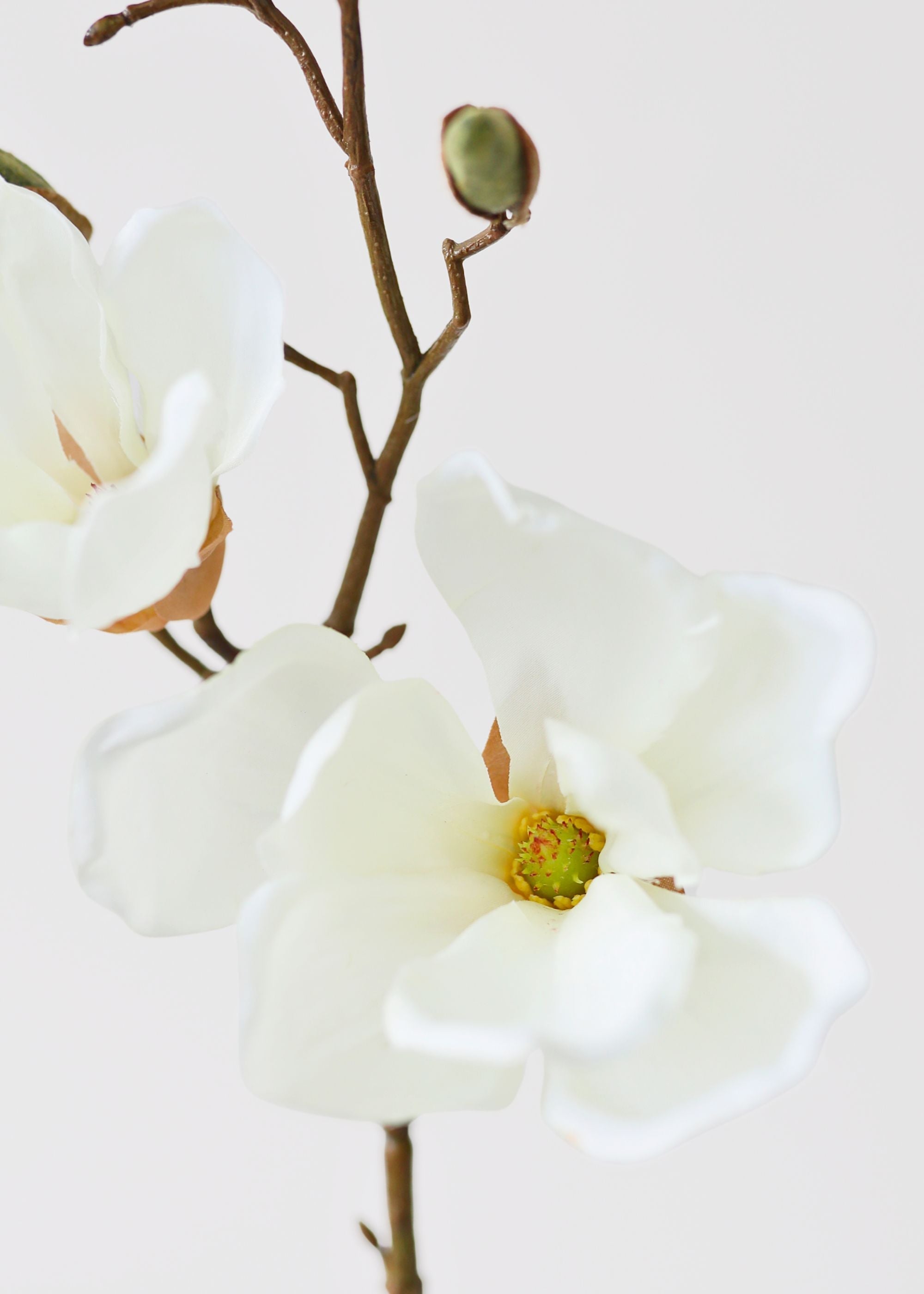 Cream Artificial Magnolia Stem for Wedding Decor