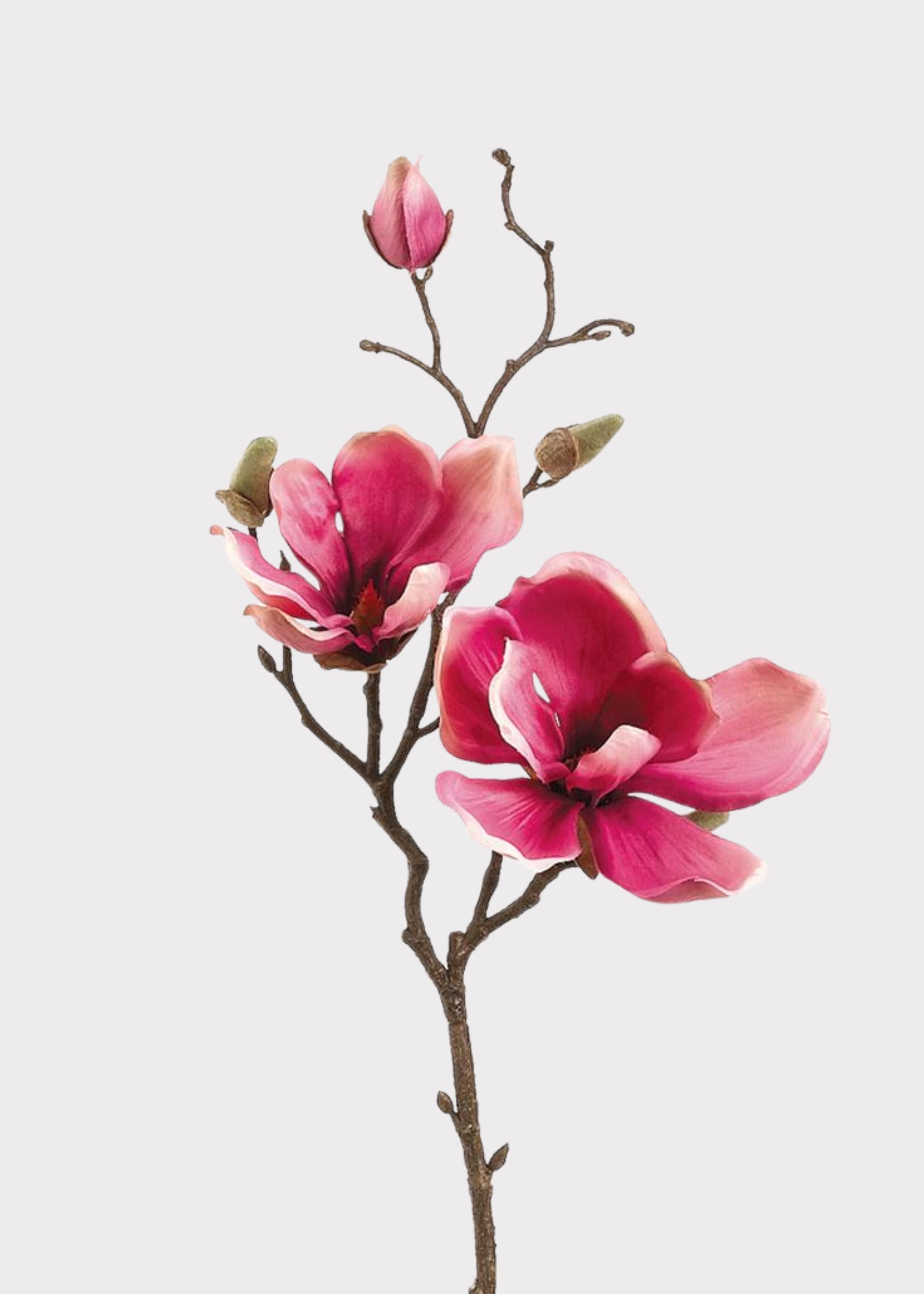 Pink Artificial Magnolia Stem for Vase Styling