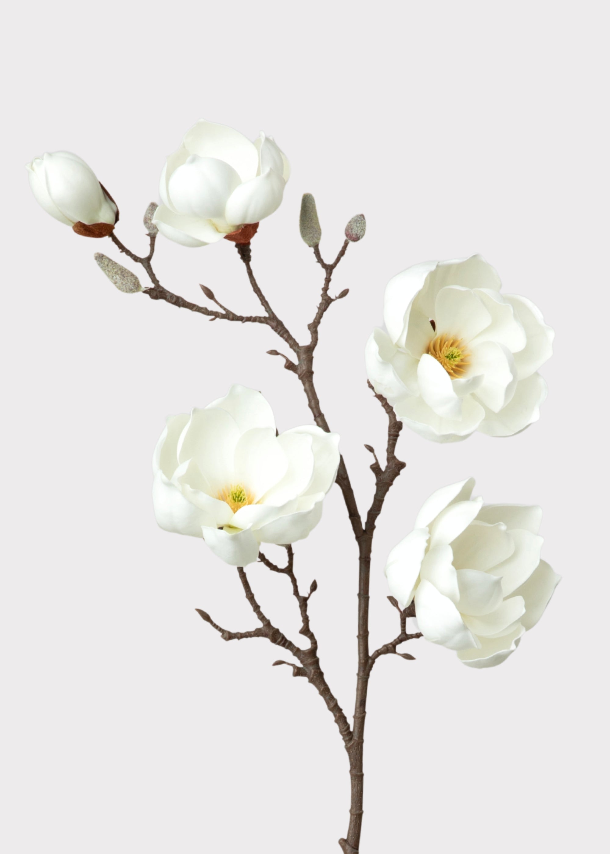 White Artificial Magnolia Branch for Vase Styling