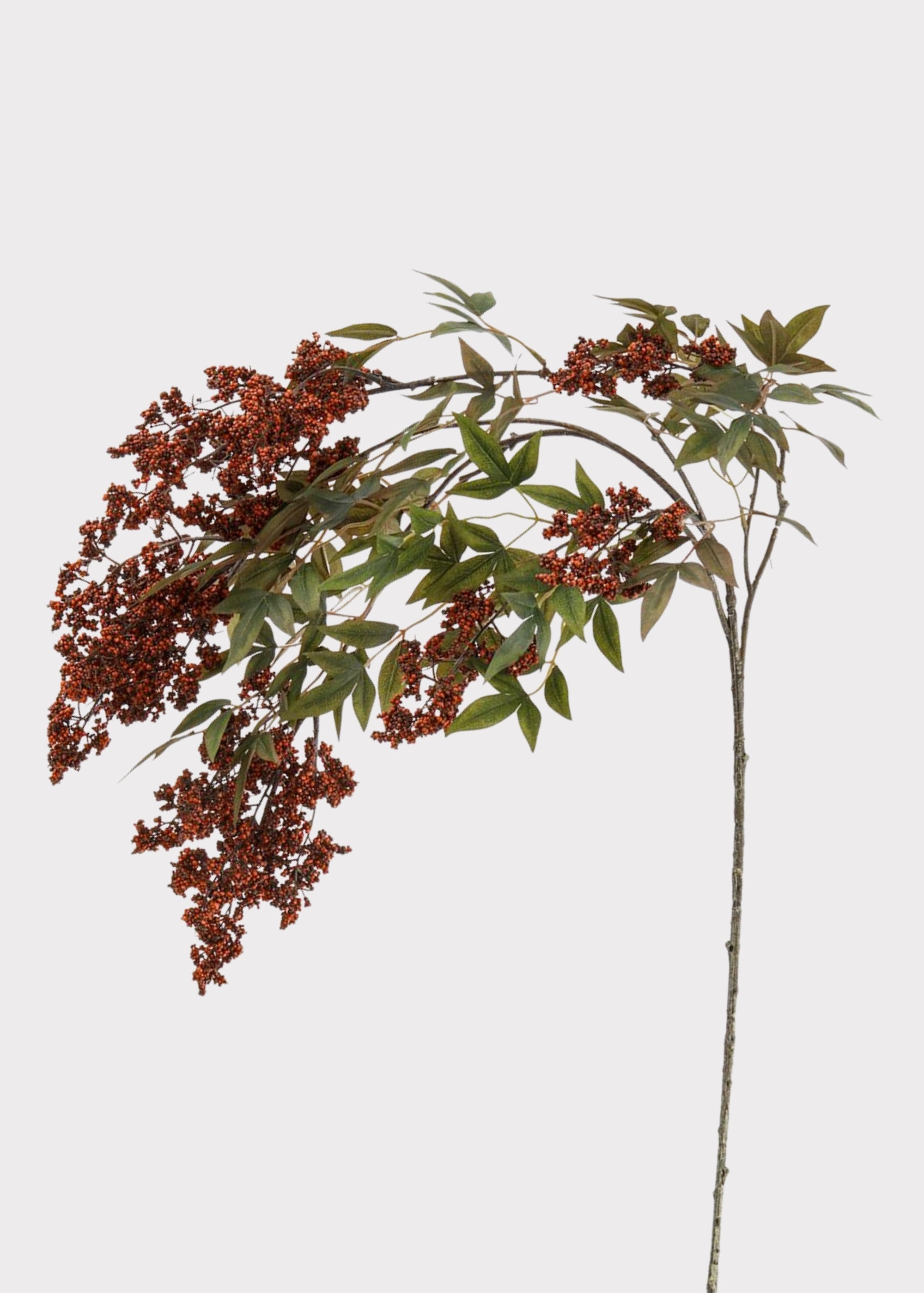 Burgundy Artificial Berry Branch for Vase Styling