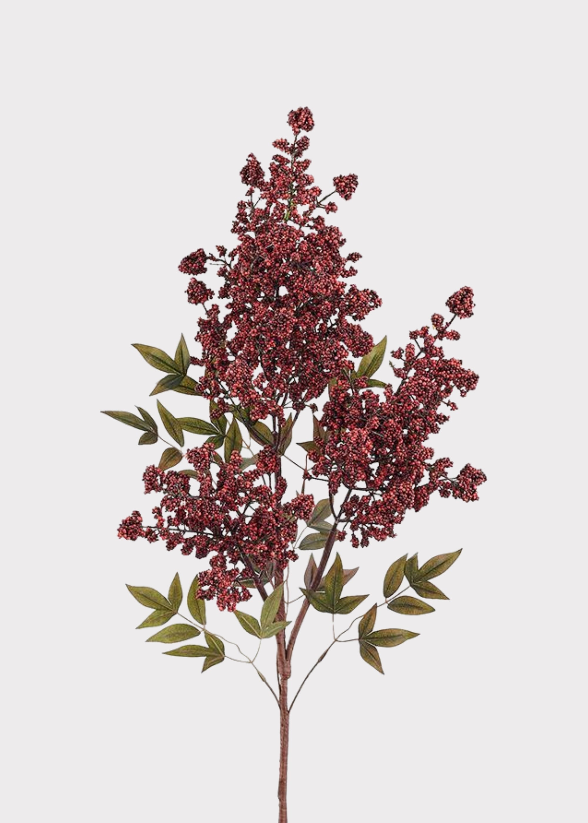 Burgundy Artificial Berry Branch for Vase Styling
