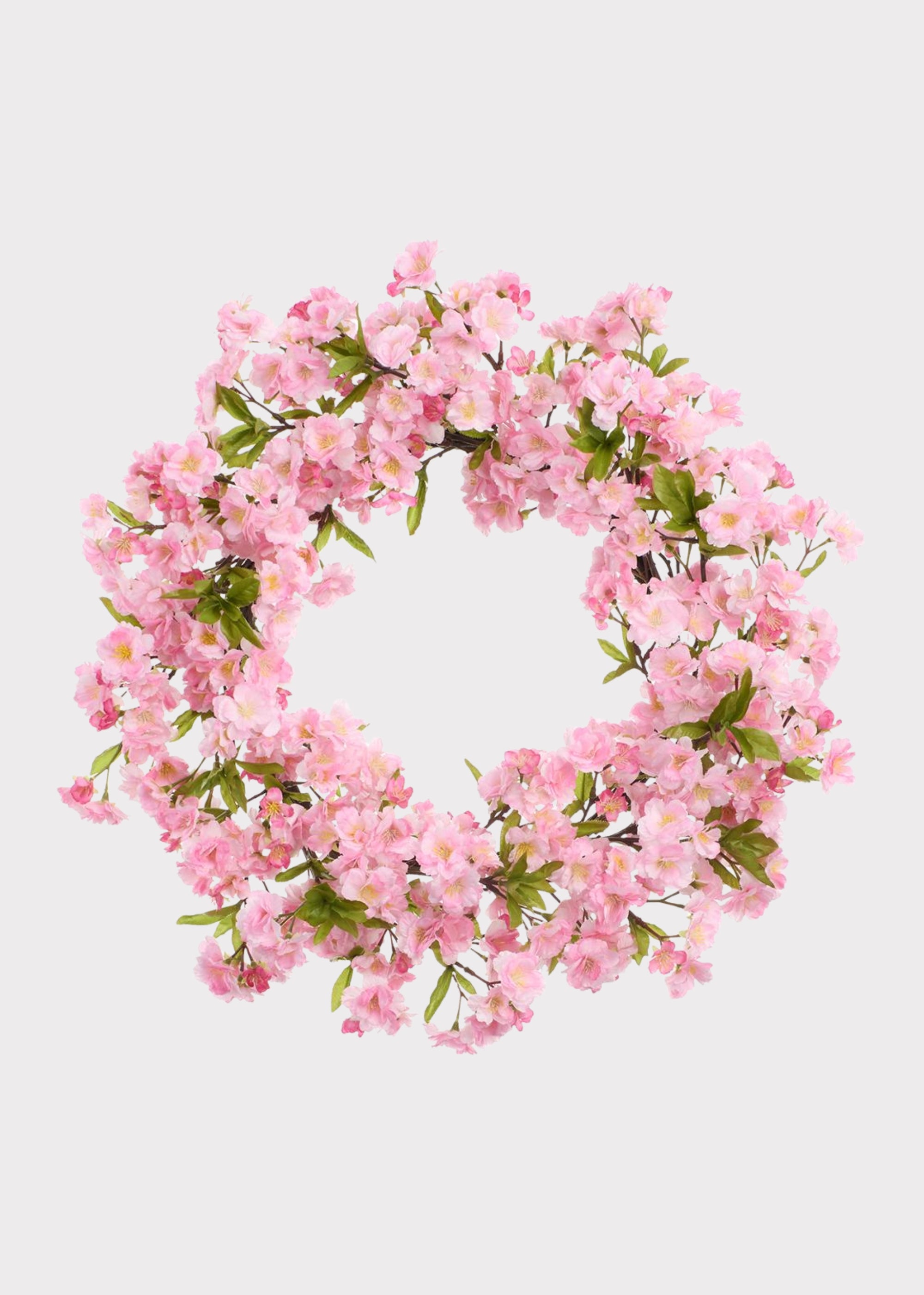 Pink Artificial Cherry Blossom Wreath for Vase Styling