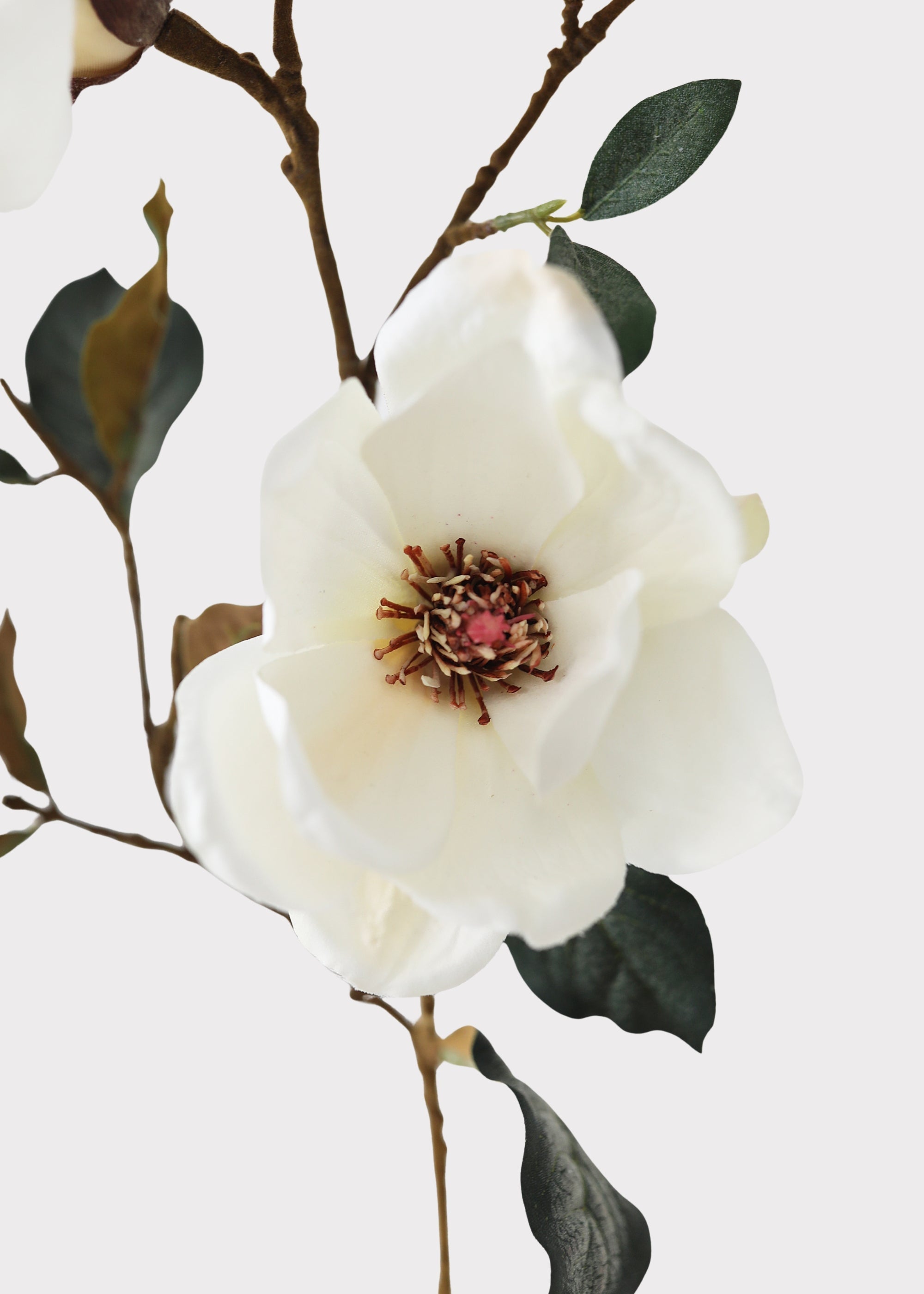 Cream Artificial Magnolia Branch for Wedding Decor
