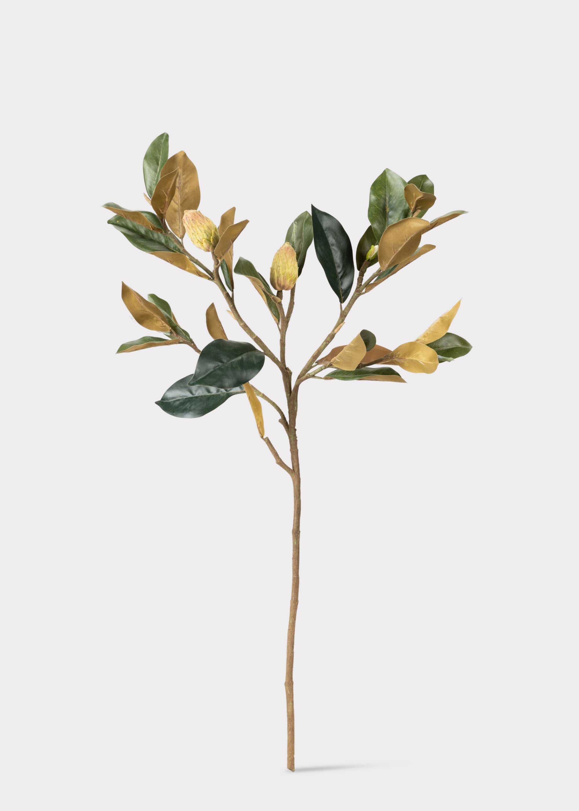 Green Artificial Magnolia Branch for Table Centerpiece