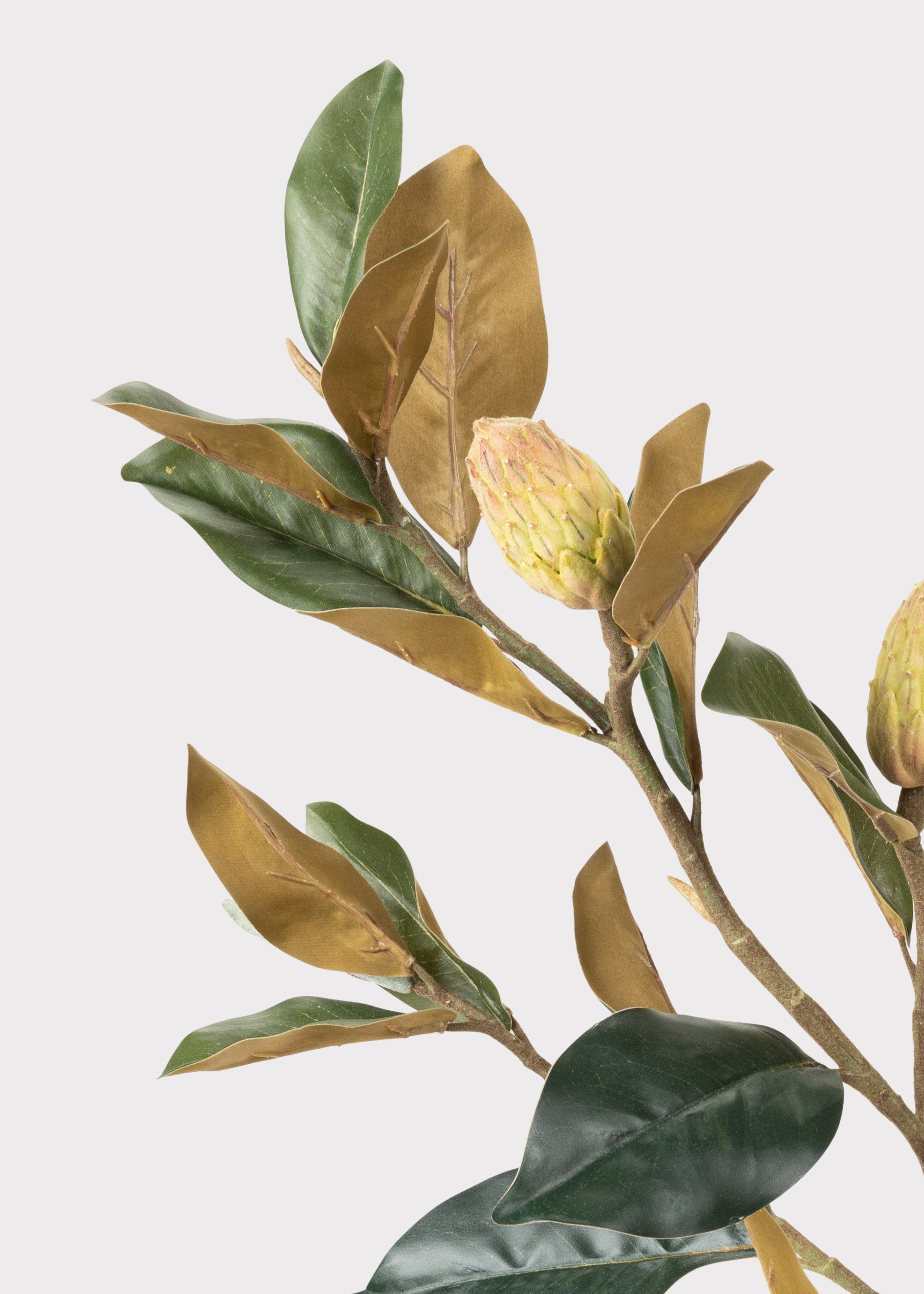 Green Artificial Magnolia Branch for Wedding Decor