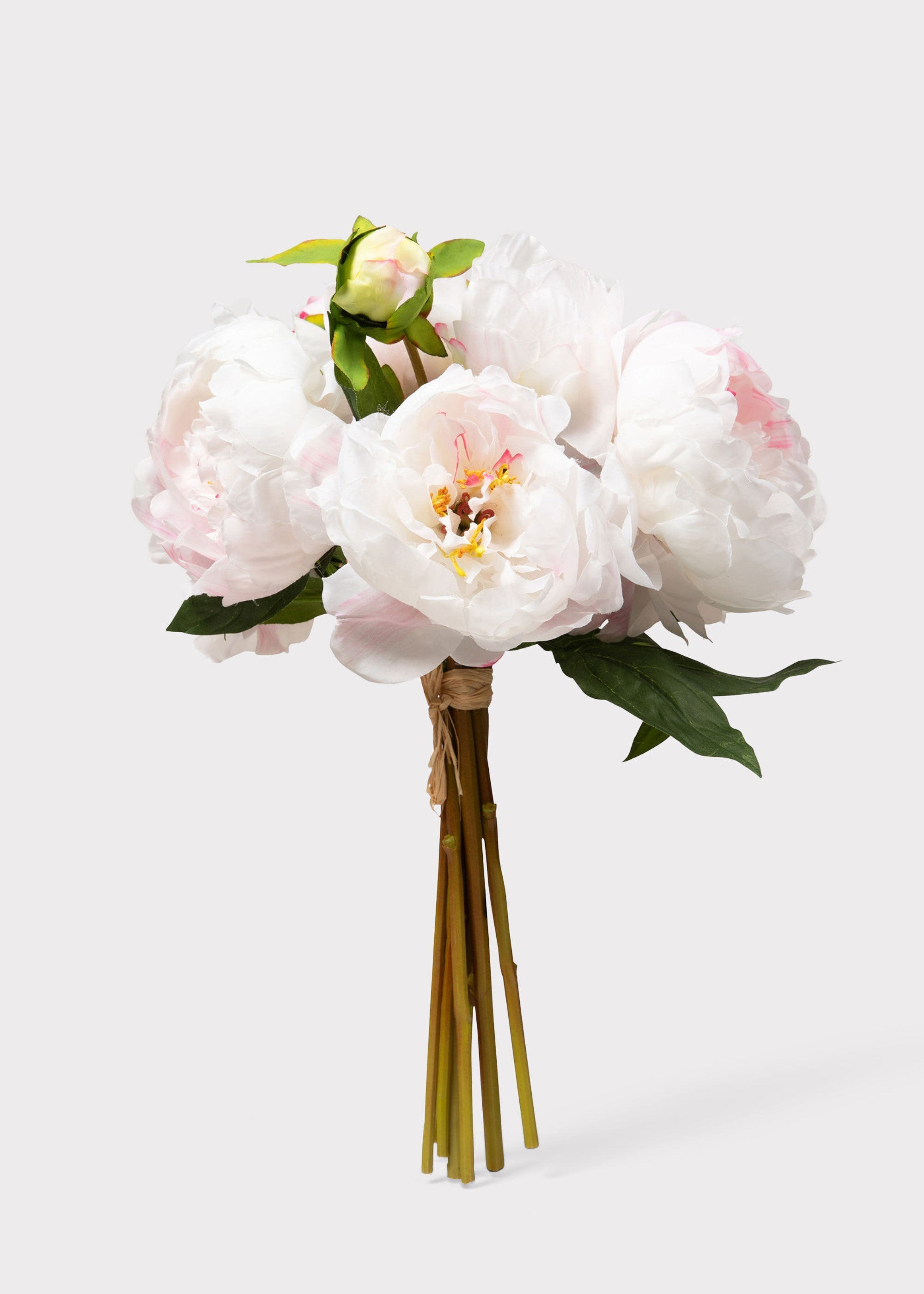Cream Artificial Peony Bouquet for Vase Styling