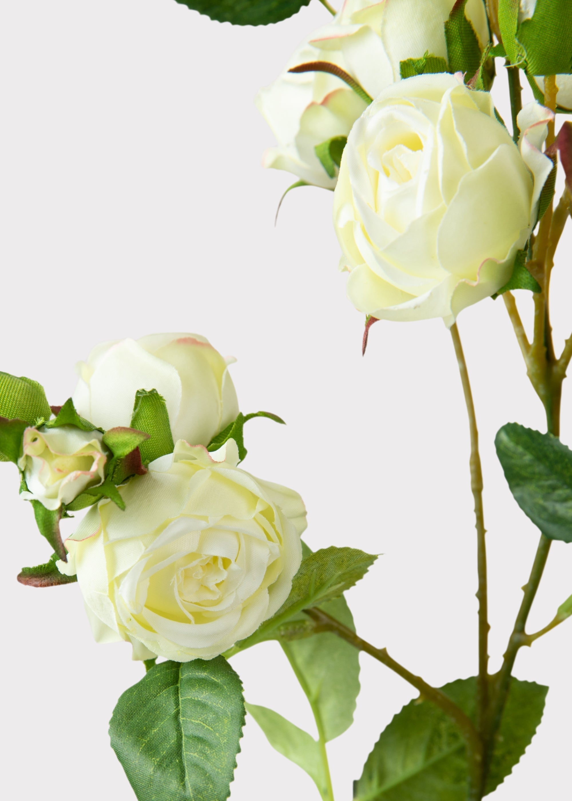 Cream Artificial Rose Branch for Wedding Decor