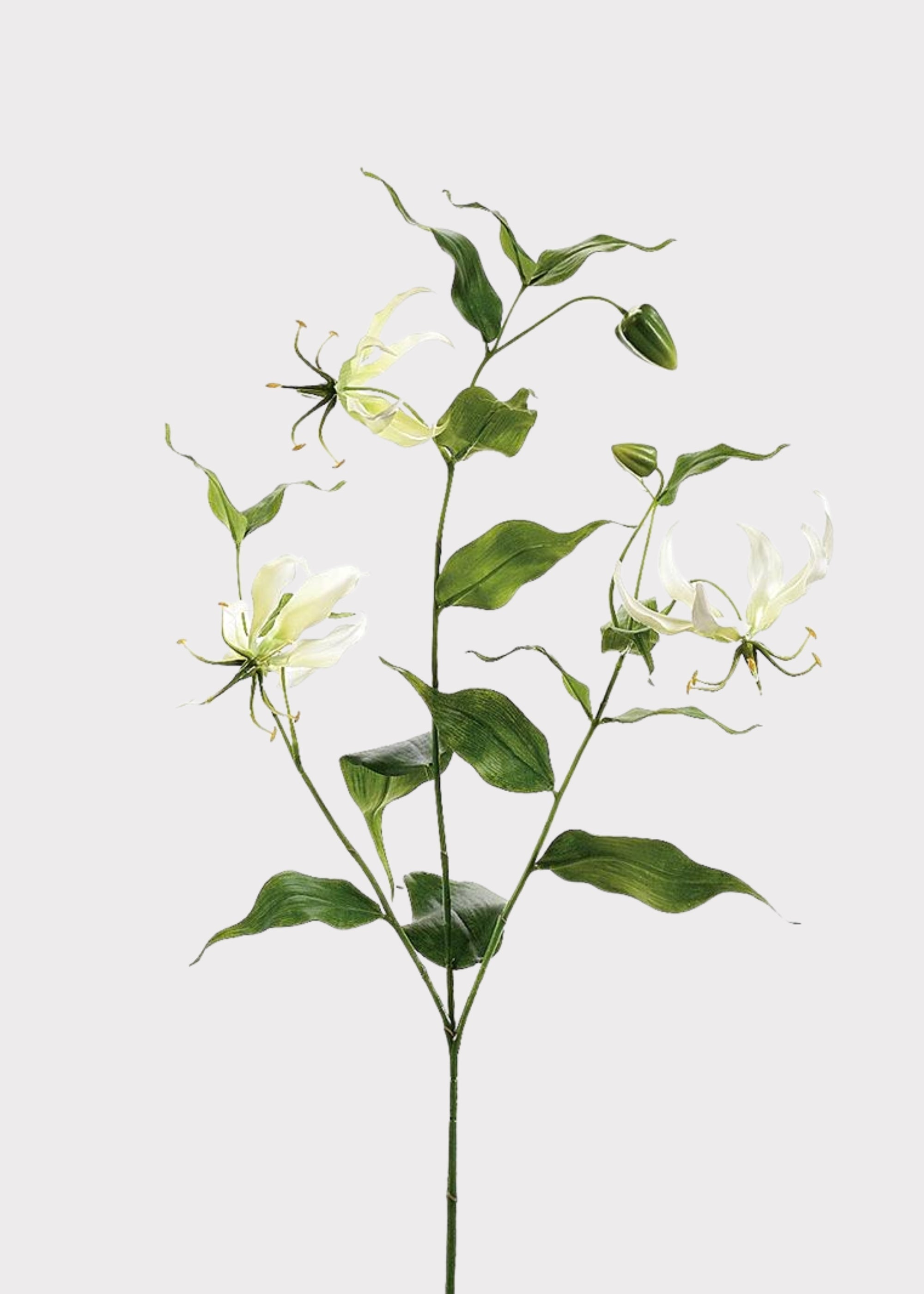 Cream Artificial Lily Stem for Entryway Arrangement
