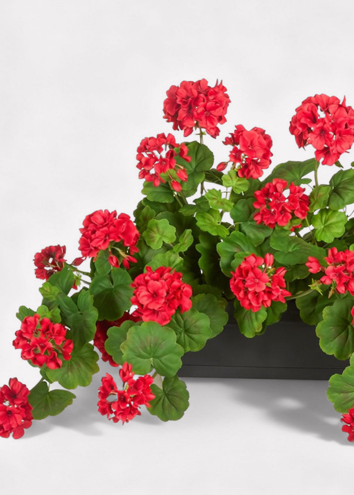 Red Artificial Geranium Arrangement for Home Decor