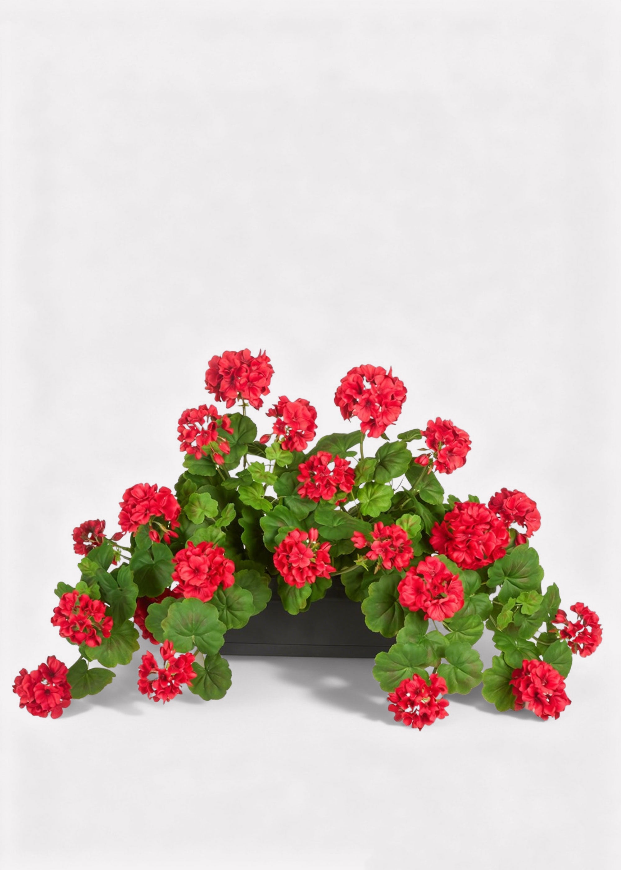 Red Artificial Geranium Arrangement for Vase Styling