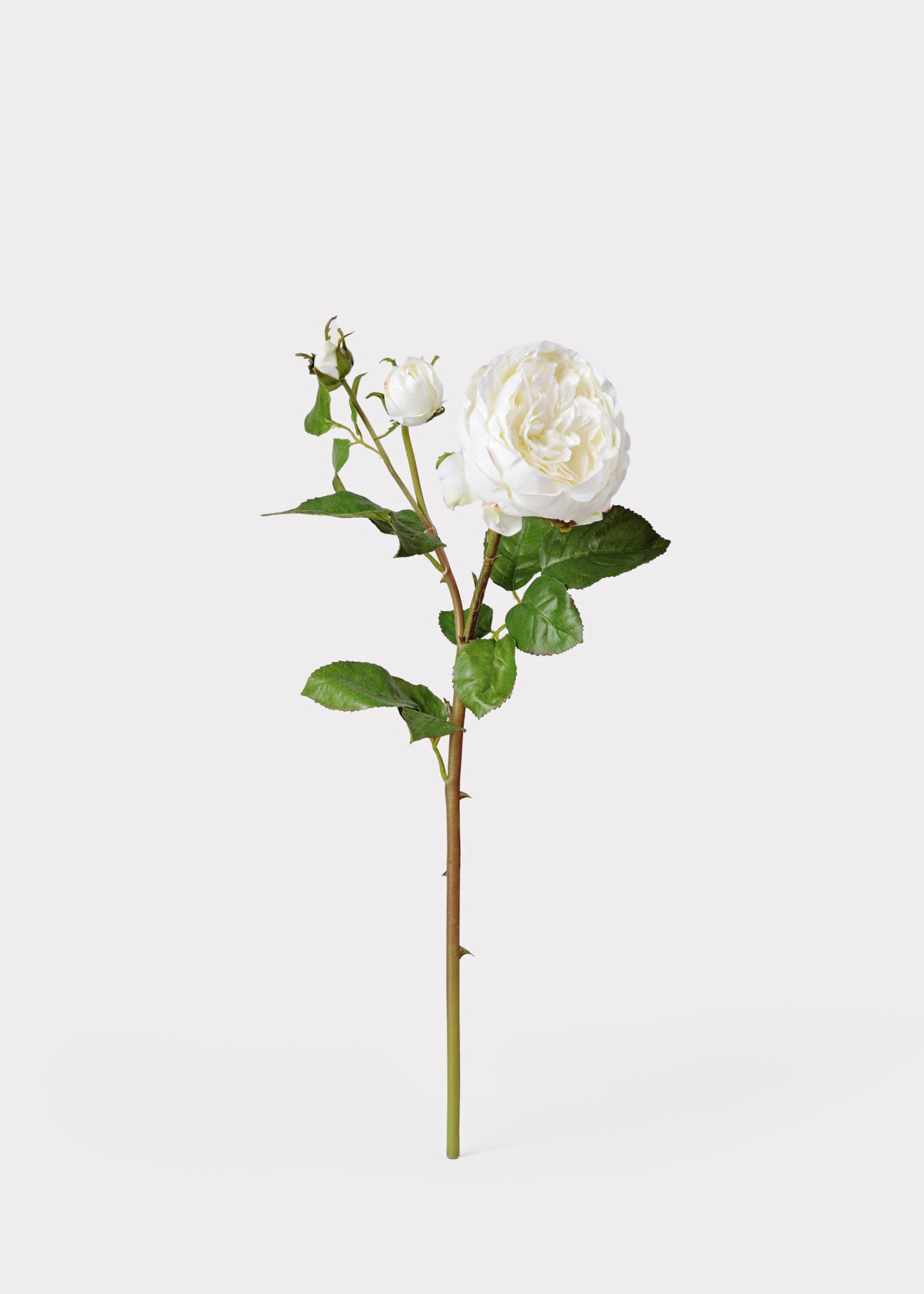 White Real Touch Artificial Rose Bundle for Entryway Arrangement