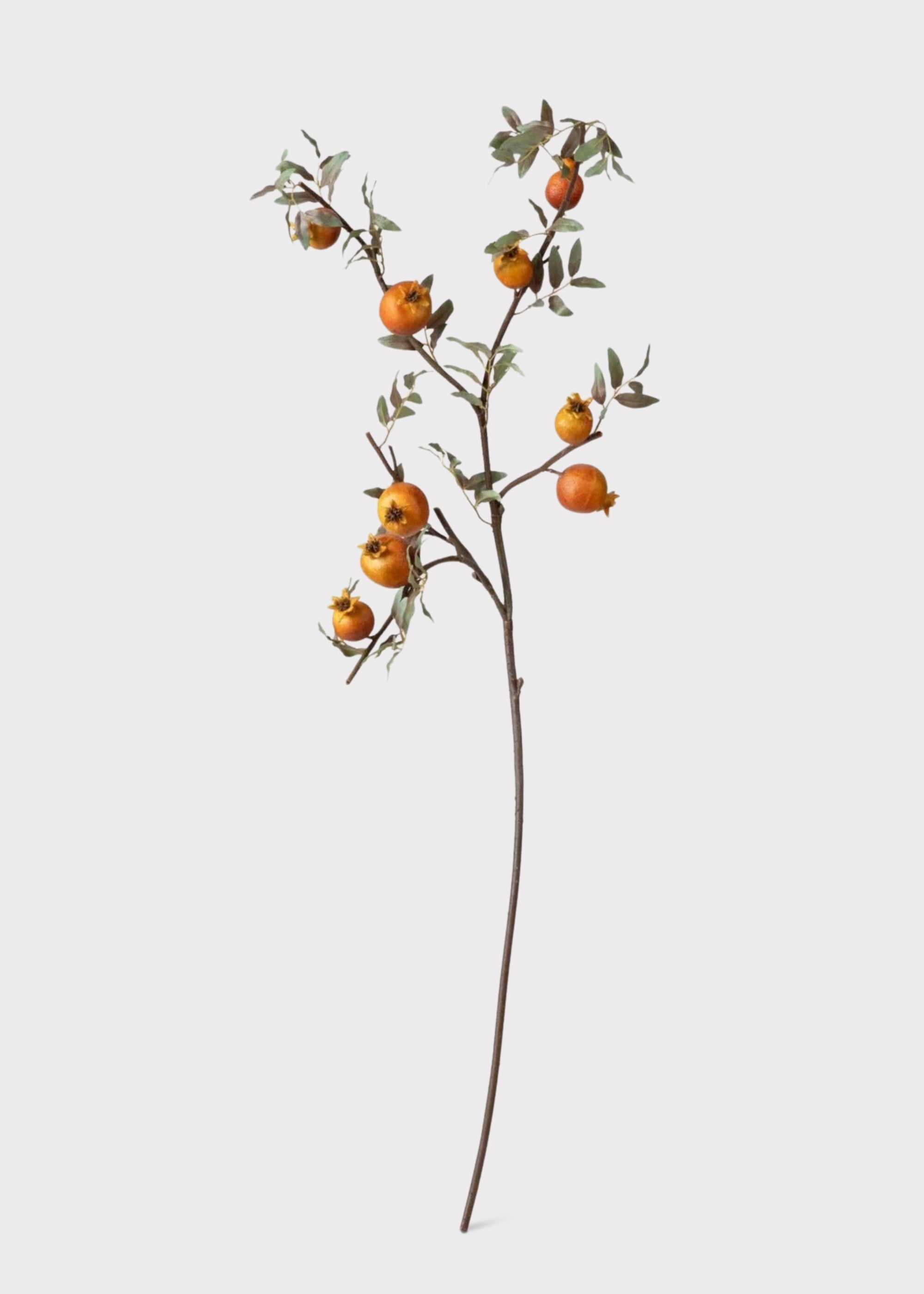 Orange Artificial Look Pomegranate Branch for Wedding Decor