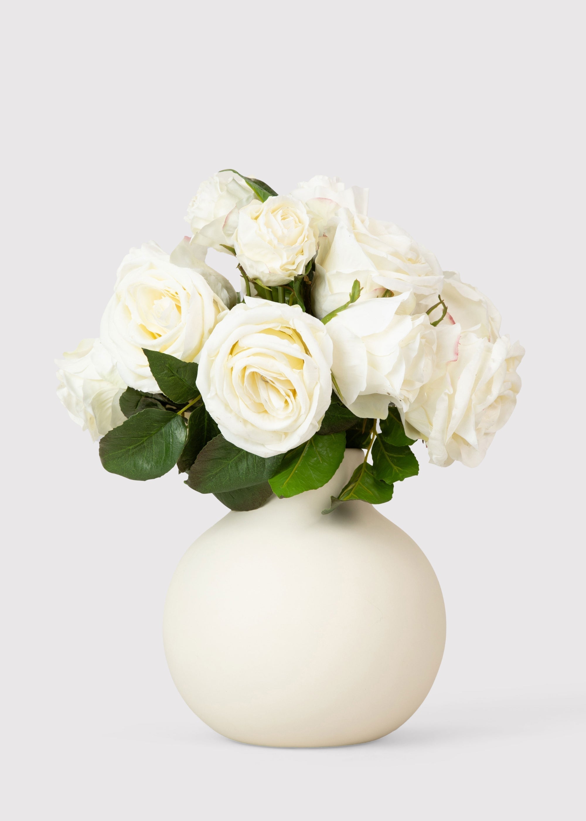 Cream Artificial Rose Bouquet for Entryway Arrangement