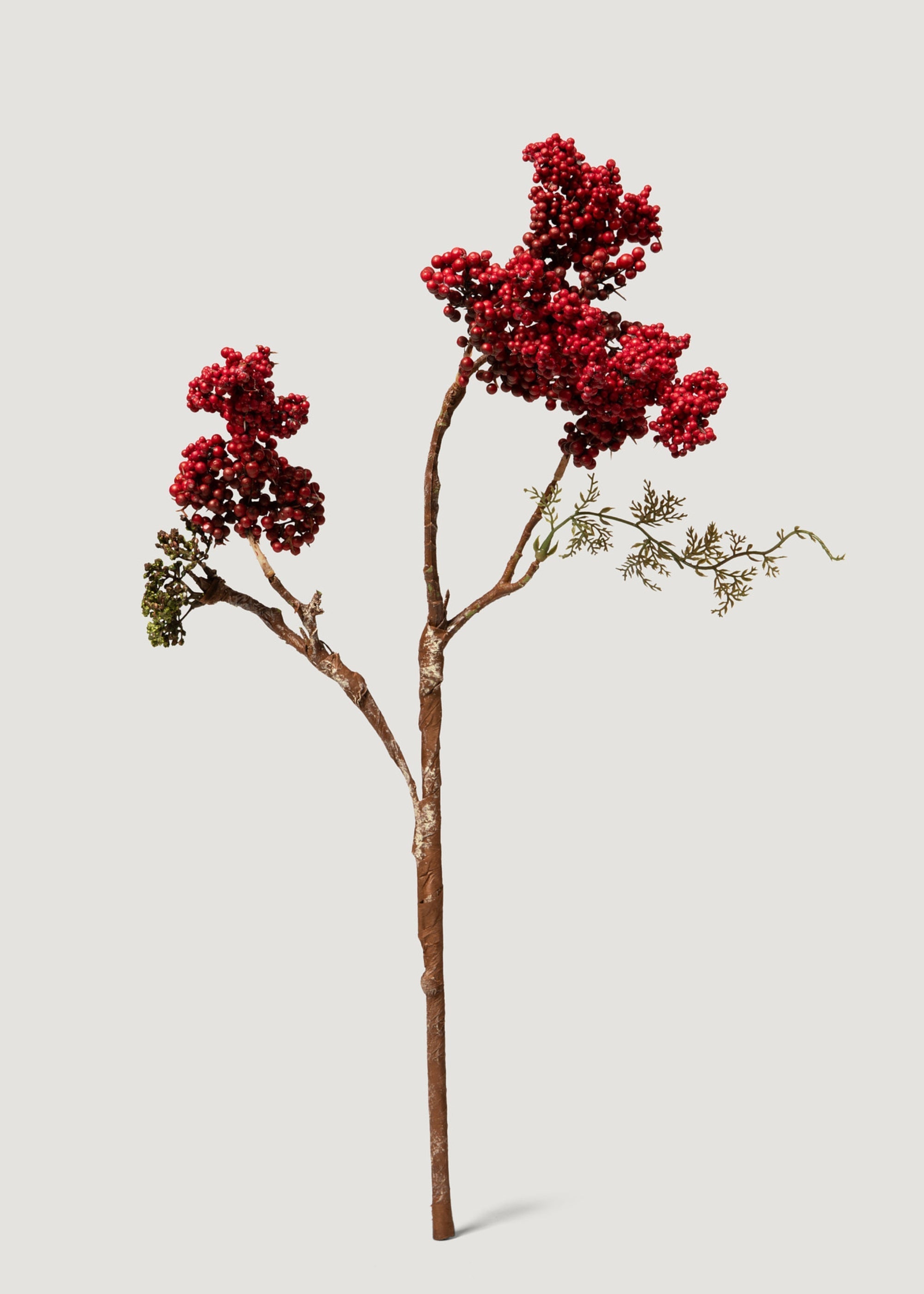 Red Artificial Berry Pick for Vase Styling
