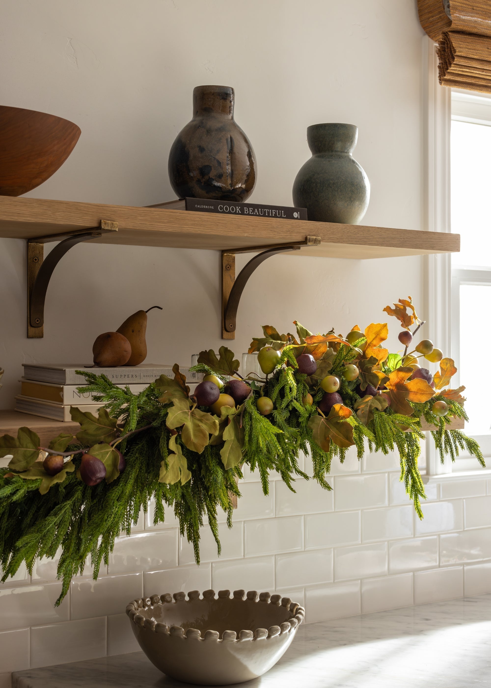 Artificial Pear Fruit Branch for Table Centerpiece