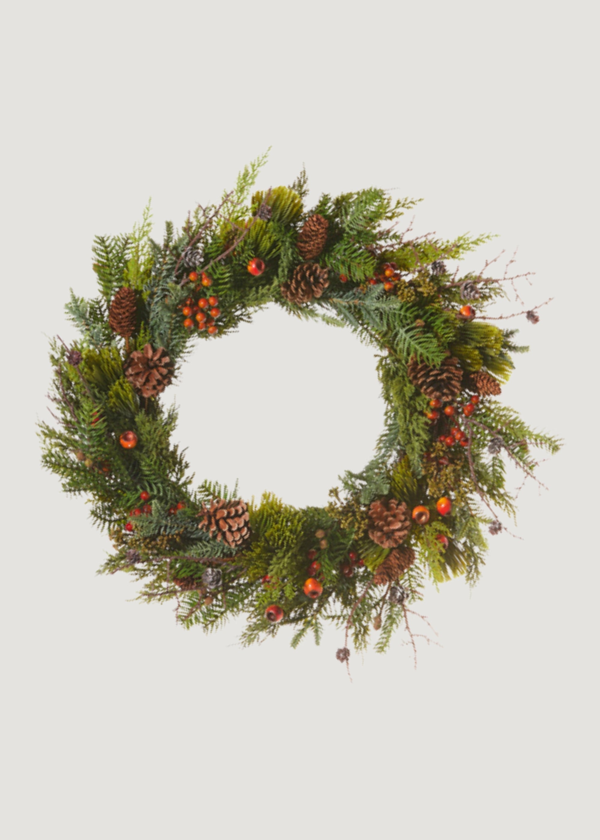 Dried Pine Wreath for Vase Styling