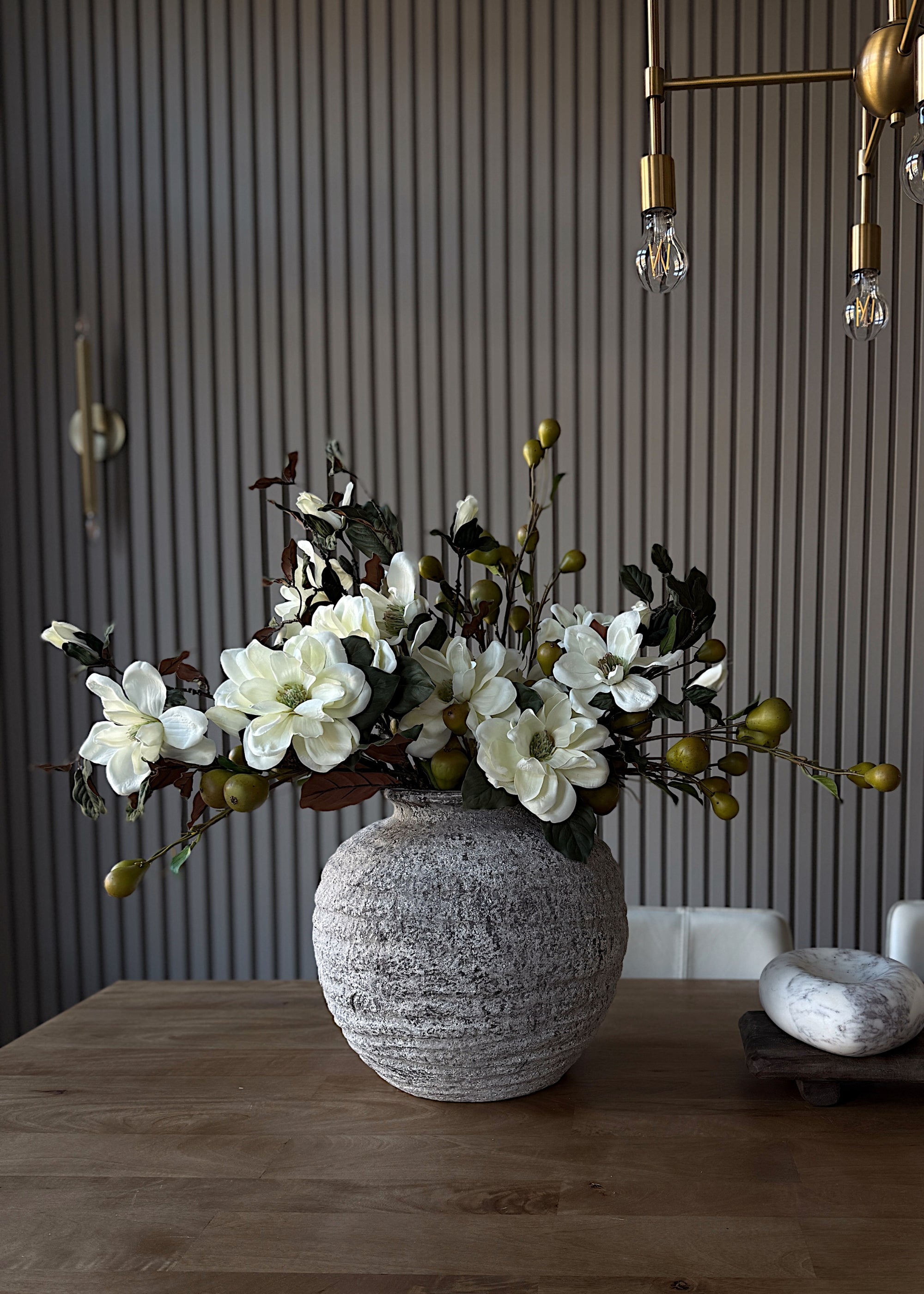 Artificial Pear Fruit Branch for Entryway Arrangement