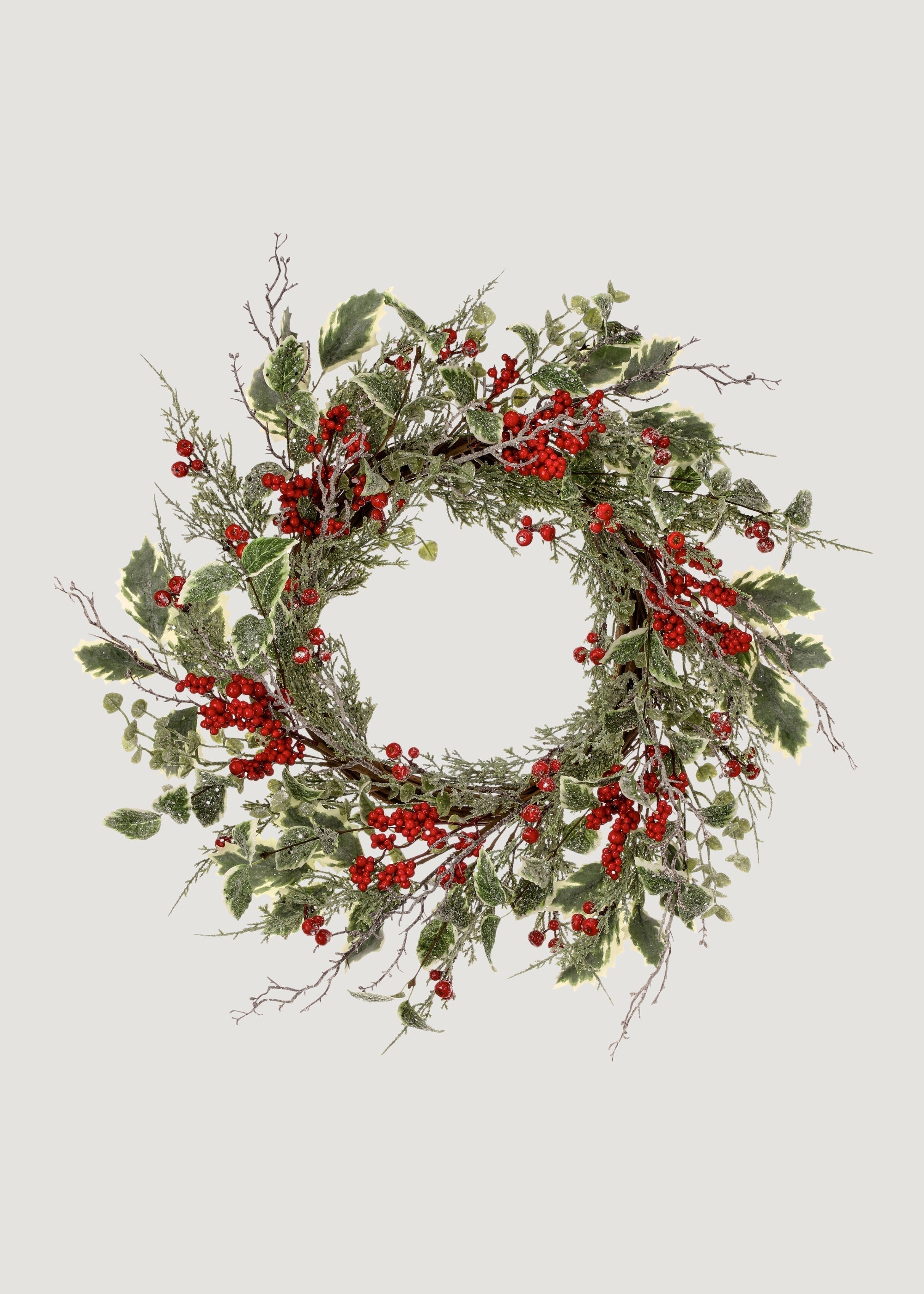 Red Artificial Berry Wreath for Vase Styling
