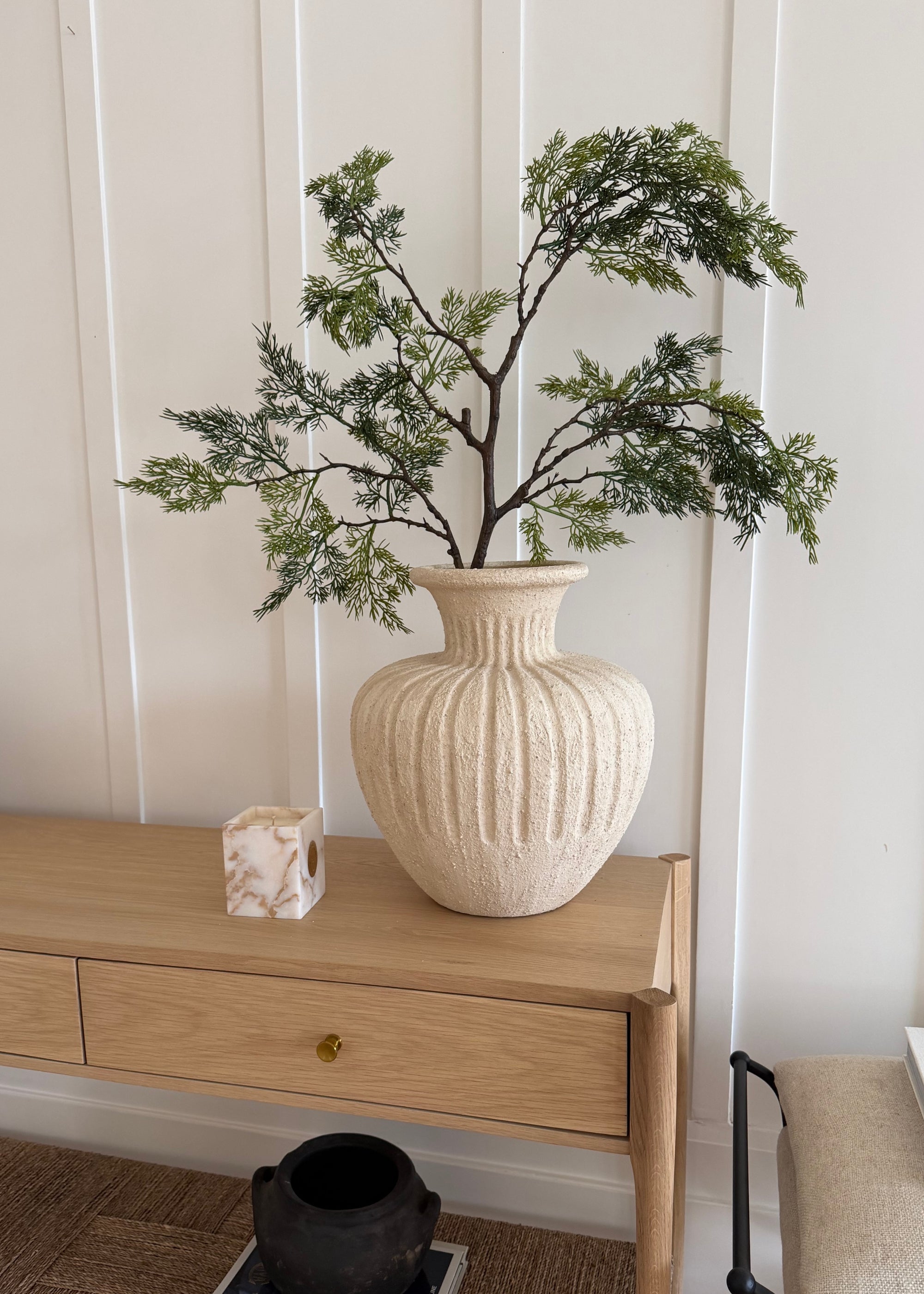 Green Artificial Cedar Branch for Wedding Decor