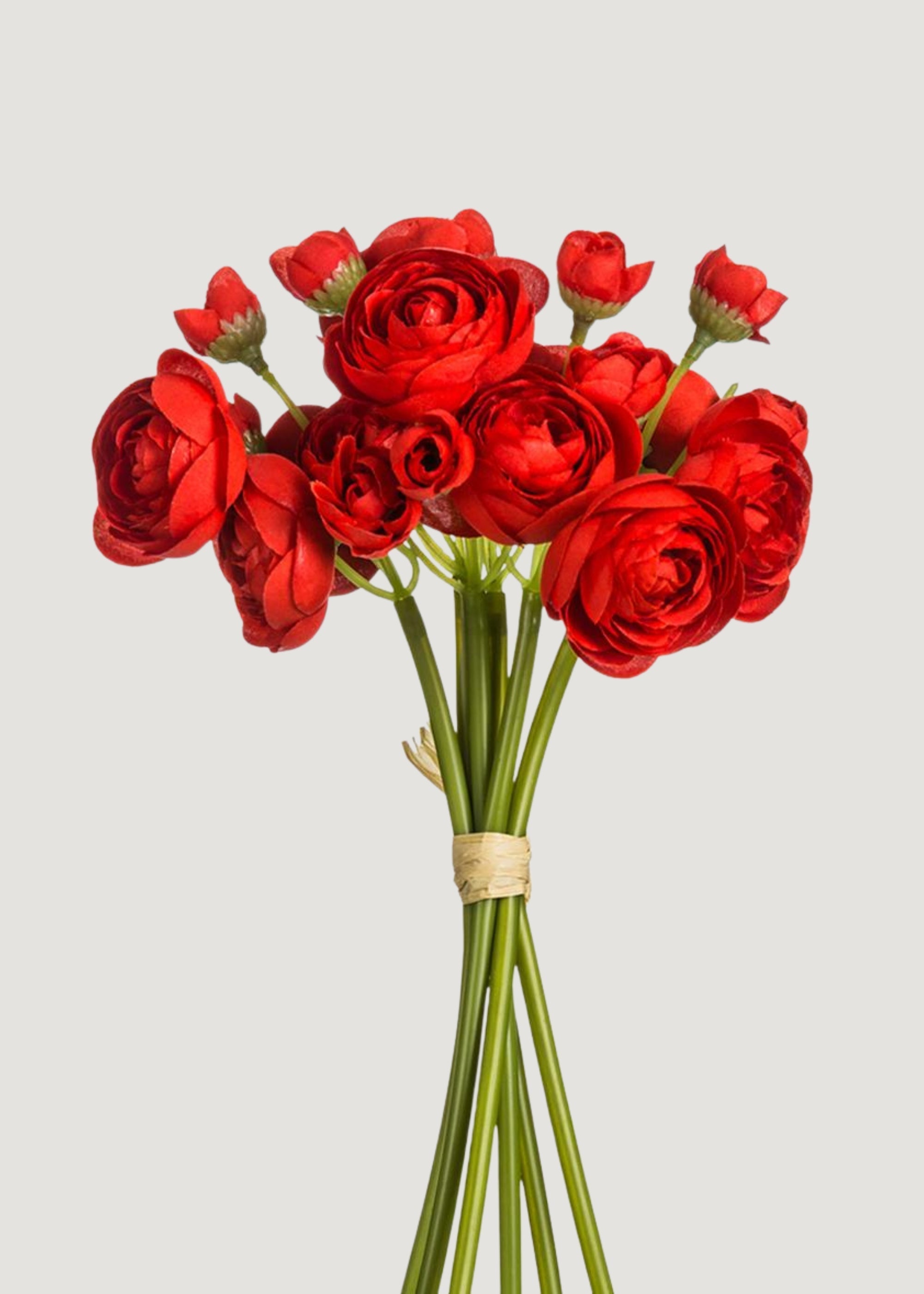 Red Artificial Ranunculus Bundle for Vase Styling