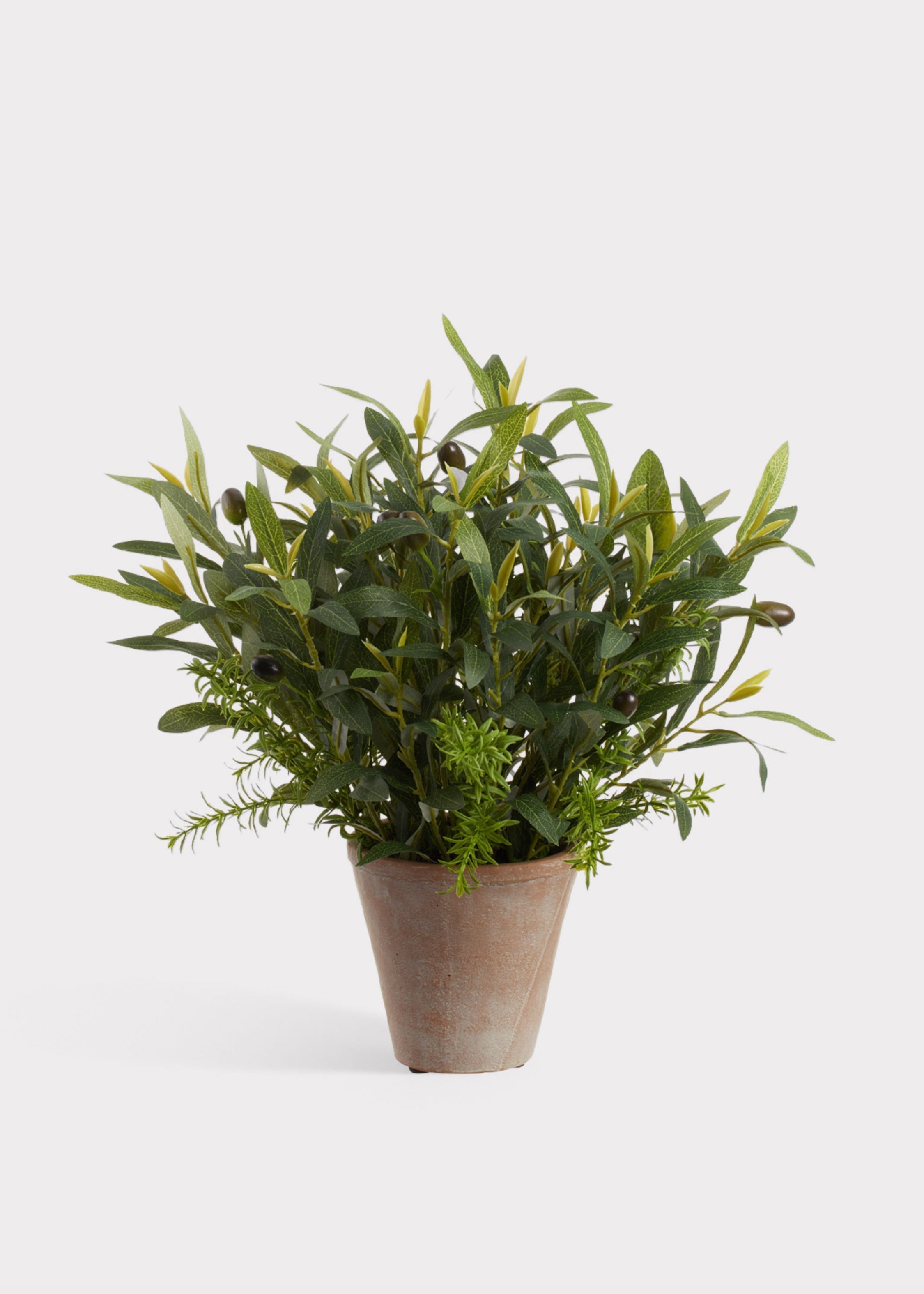 Green Artificial Rose Potted Plant for Vase Styling
