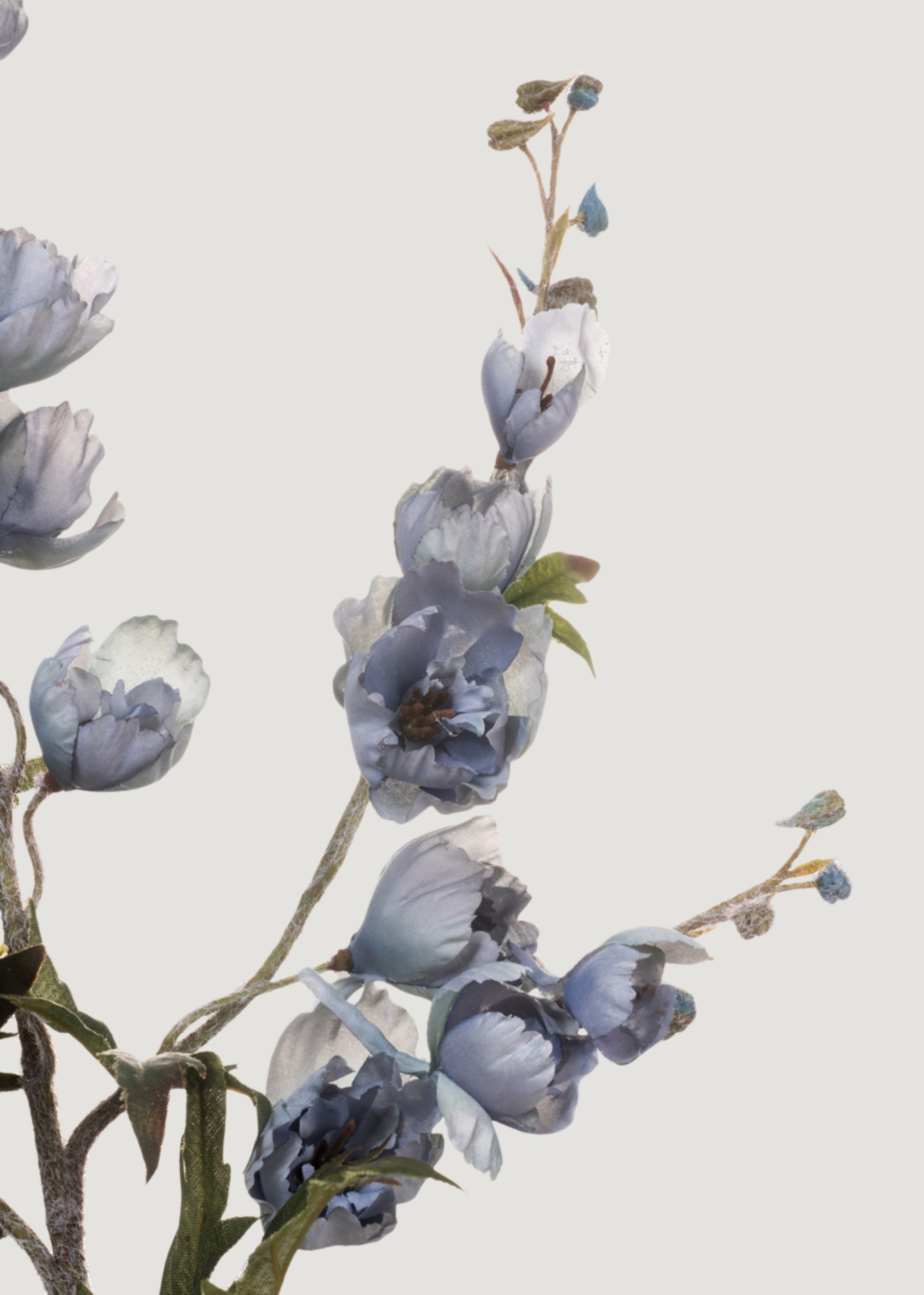 Dusty Blue Artificial Delphinium Stem for Table Centerpiece