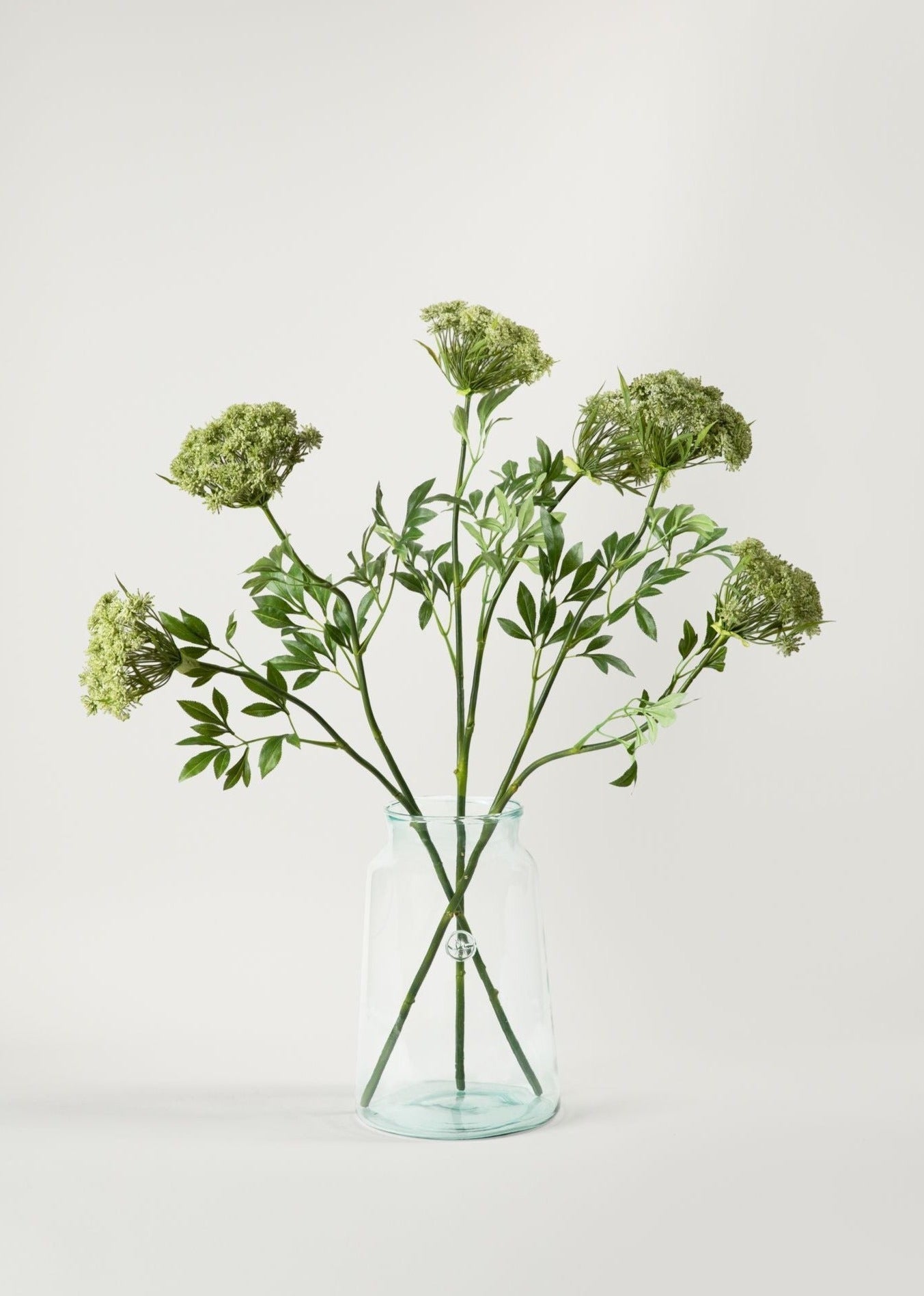 White Artificial Queen Anne's Lace Stem for Home Decor