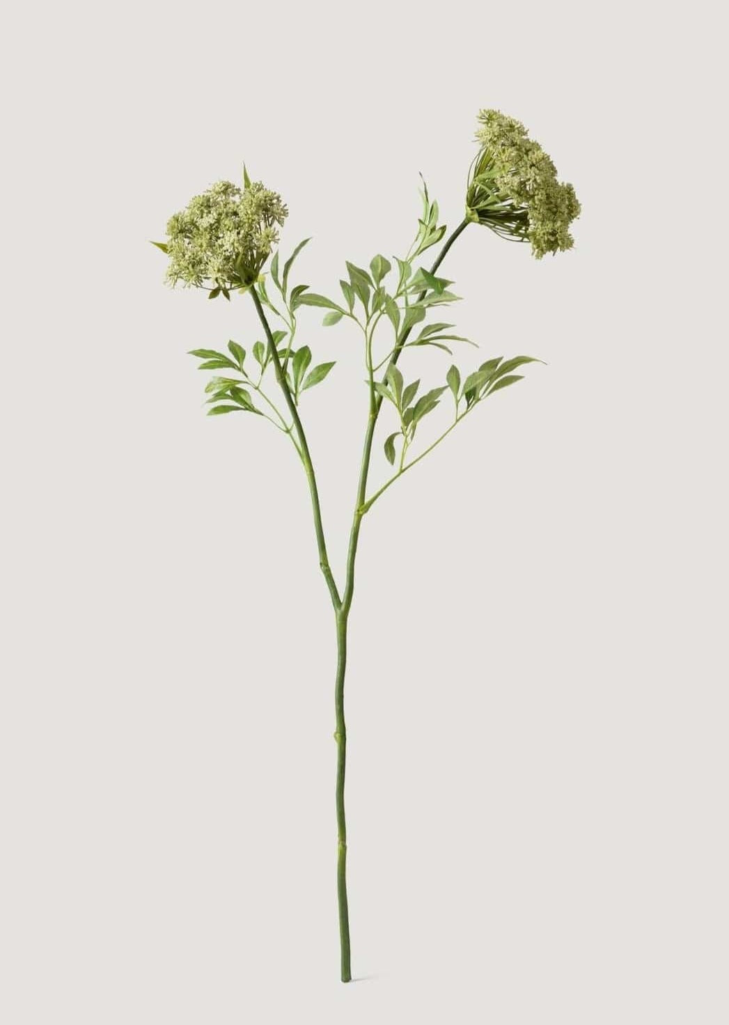 White Artificial Queen Anne's Lace Stem for Entryway Arrangement