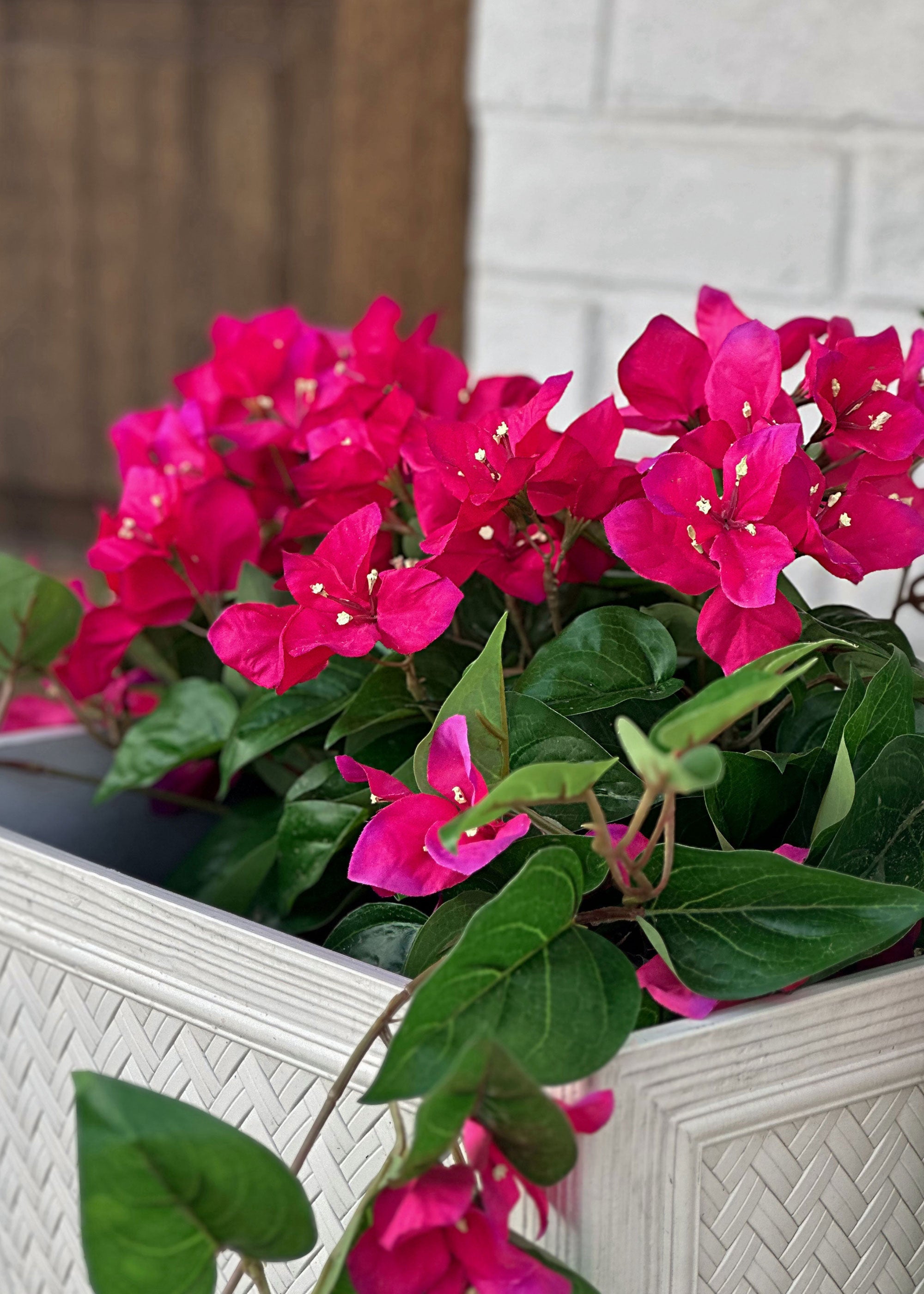 Pink Artificial Bougainvillea Bush for Home Decor