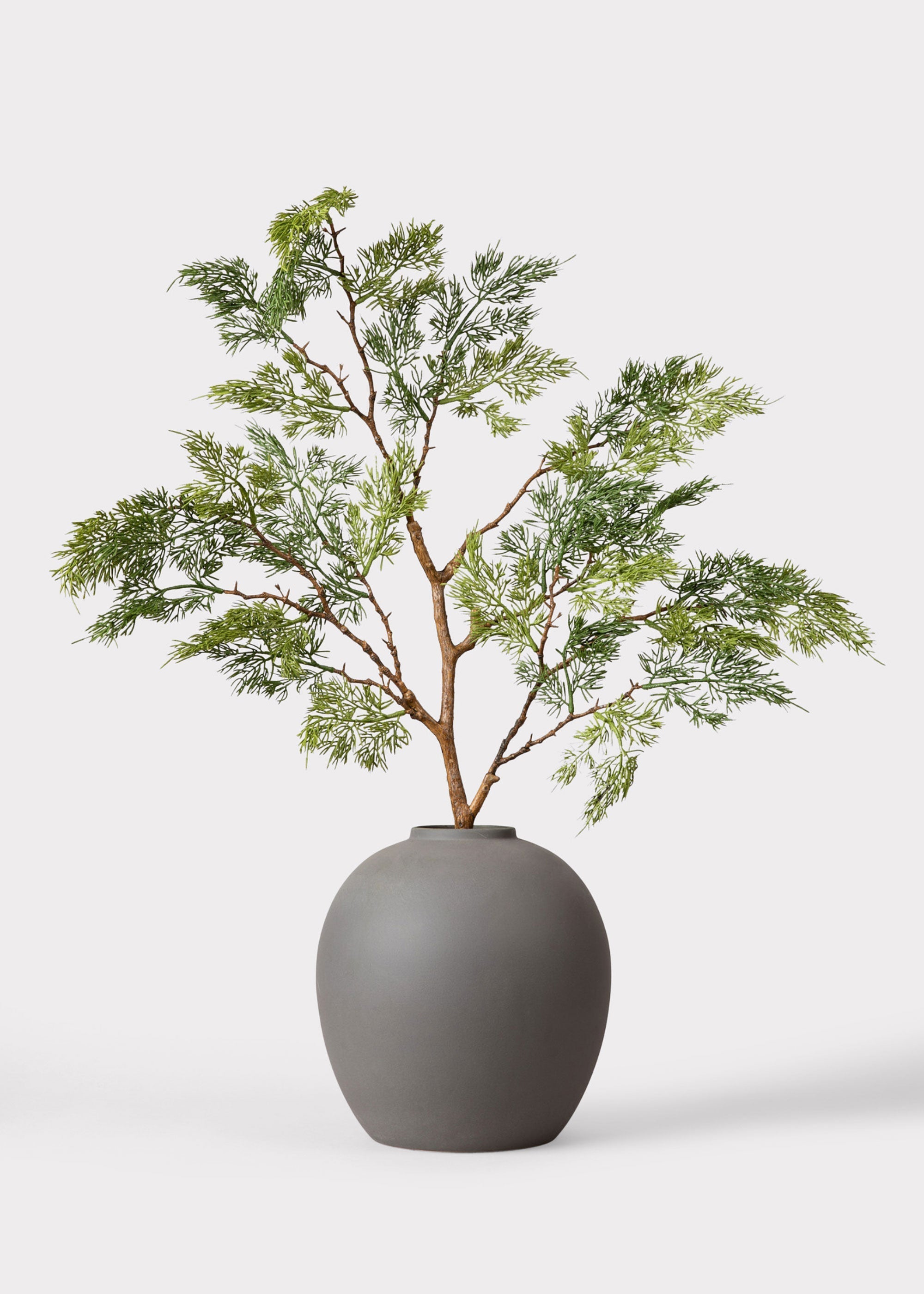 Modern neutral vase for table centerpiece