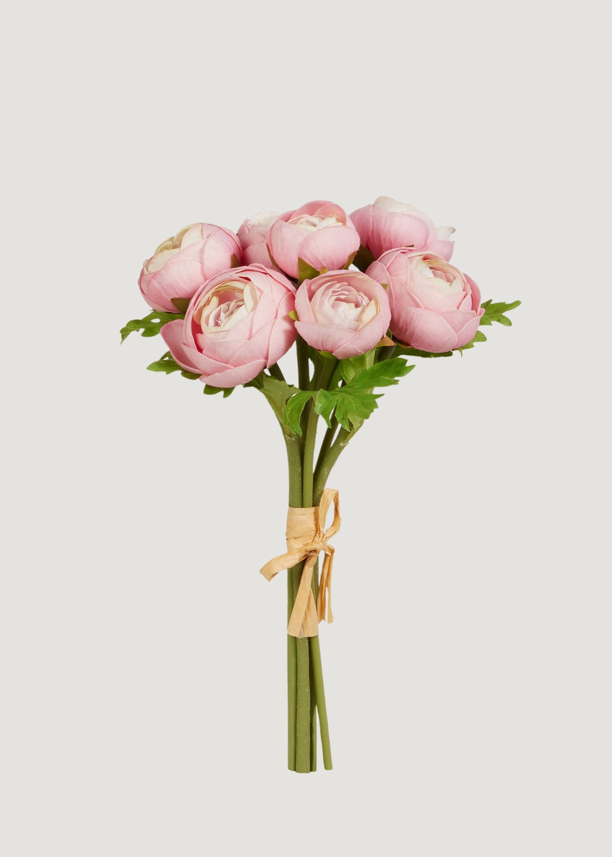 Light Pink Real Touch Artificial Ranunculus Bundle for Vase Styling
