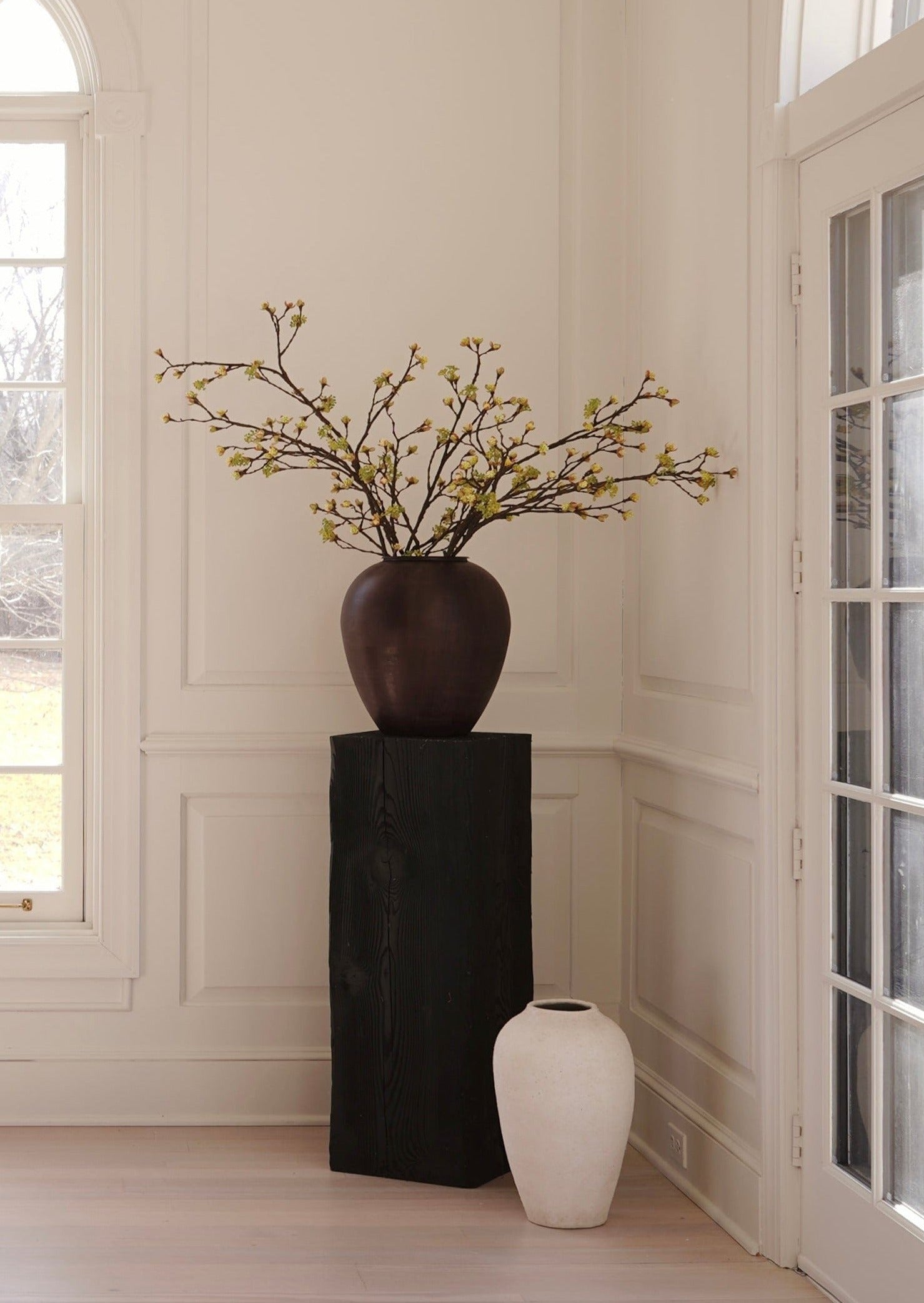 White Artificial Cherry Blossom Branch for Home Decor