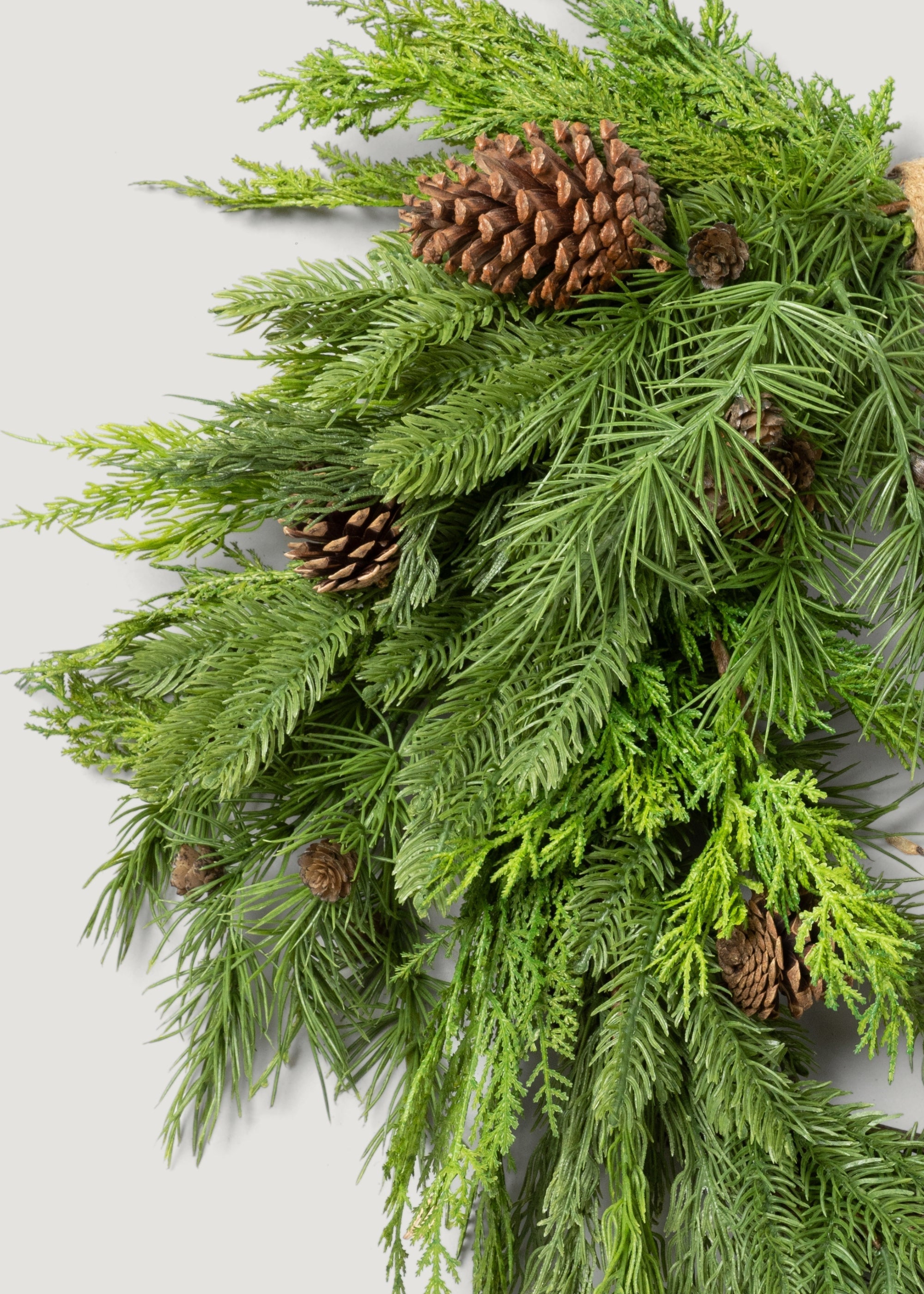 Green Artificial Pine Wreath for Home Decor