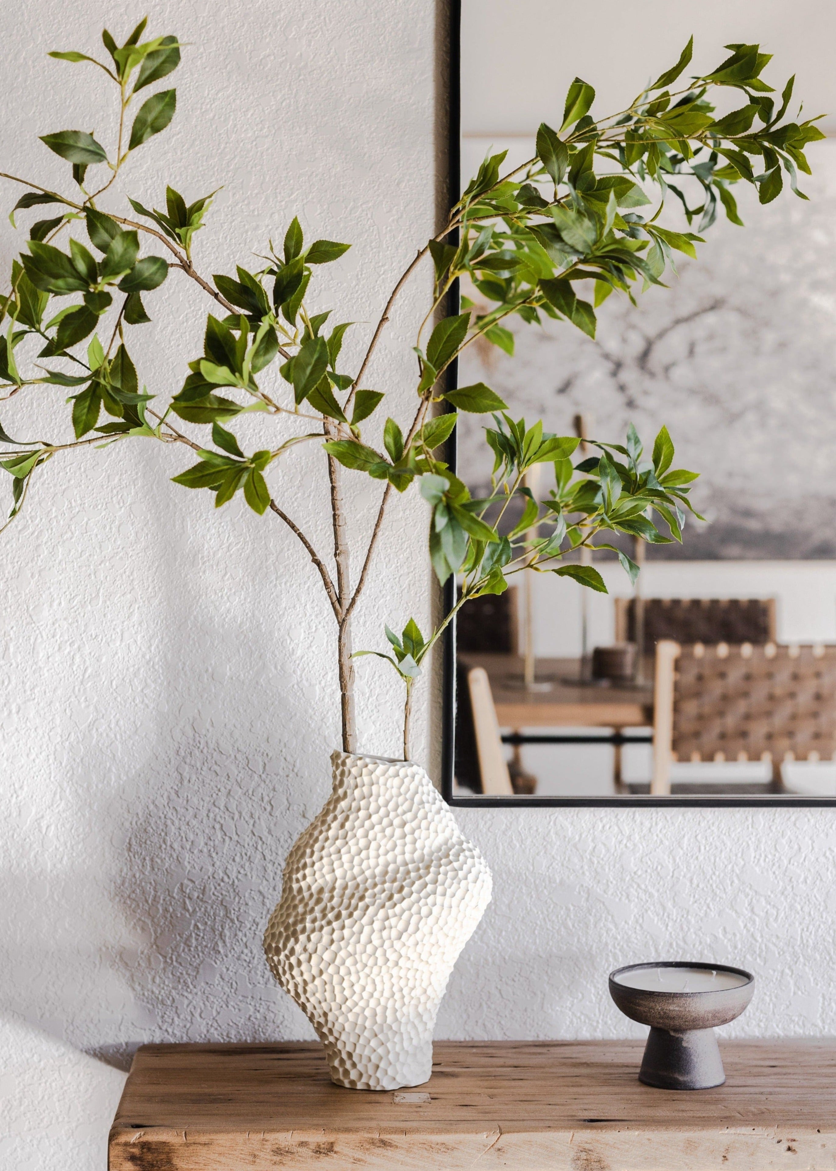 Green Artificial Leaf Branch for Table Centerpiece