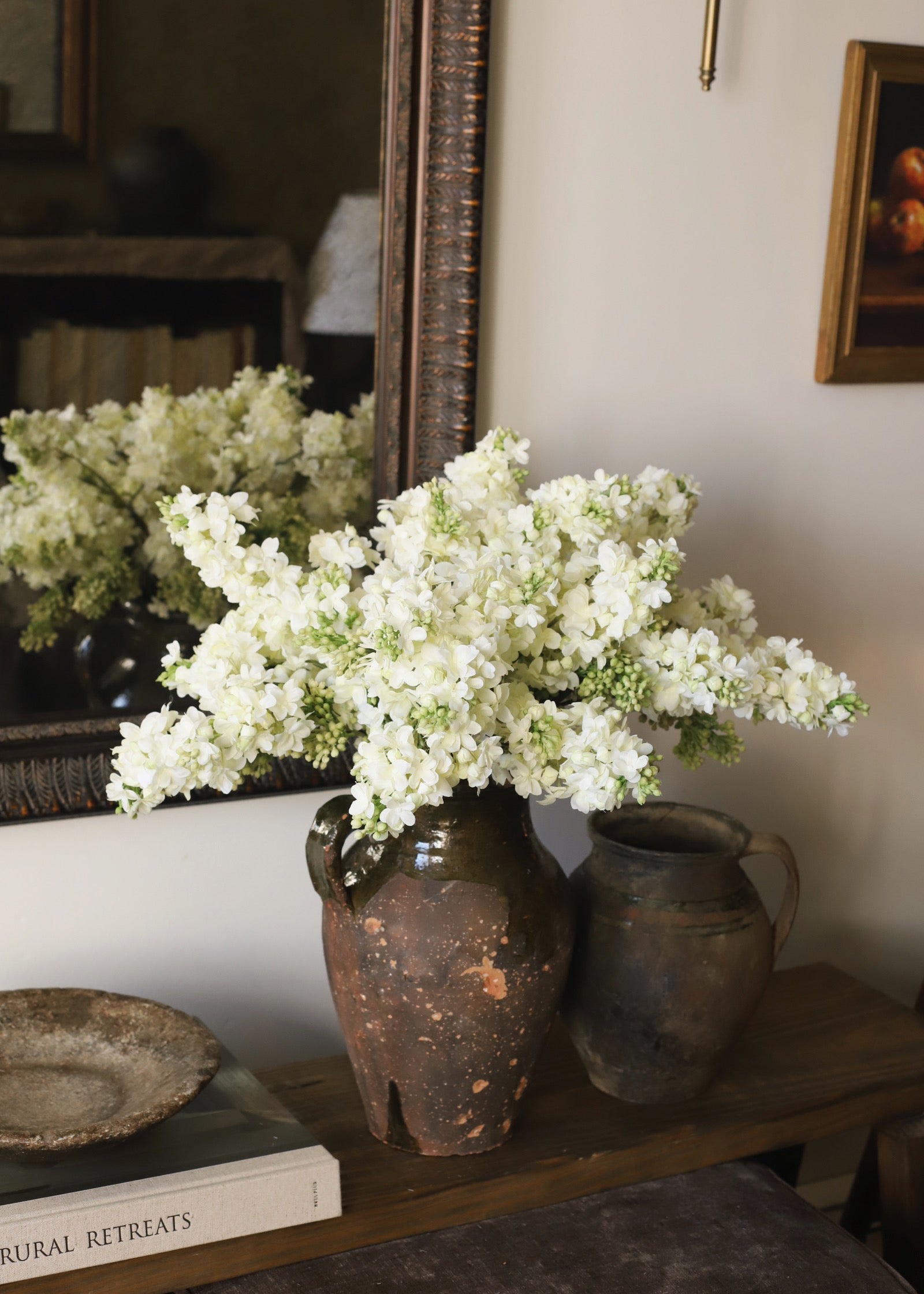 Cream Artificial Lilac Stem for Wedding Decor
