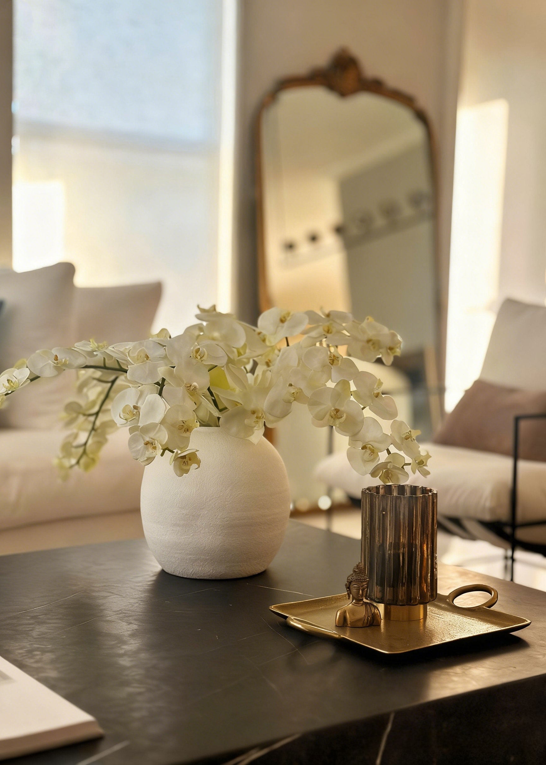 Cream Artificial Orchid Arrangement for Vase Styling