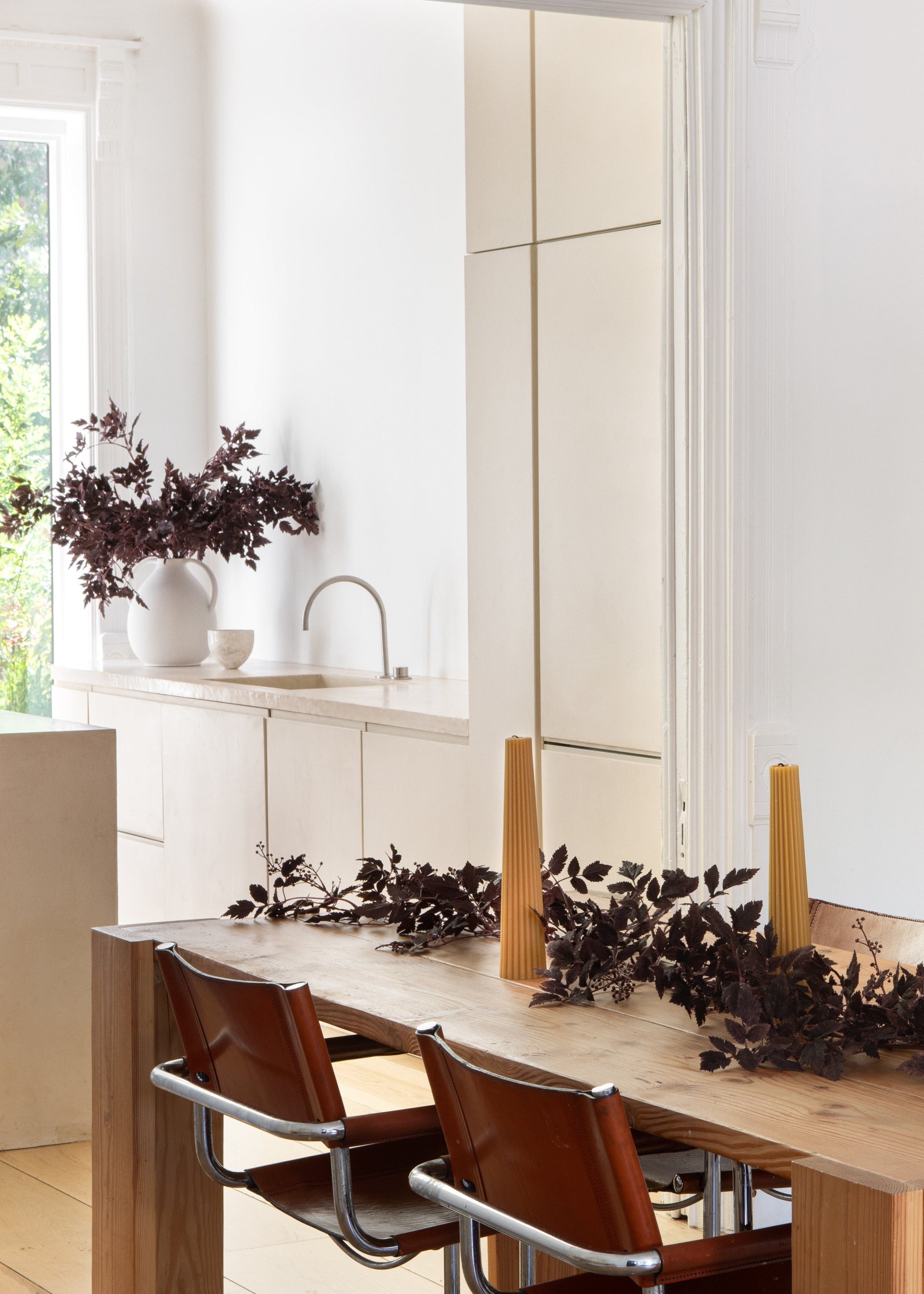 Plum Artificial Cimicifuga Seeded Garland 6' for Entryway Arrangement
